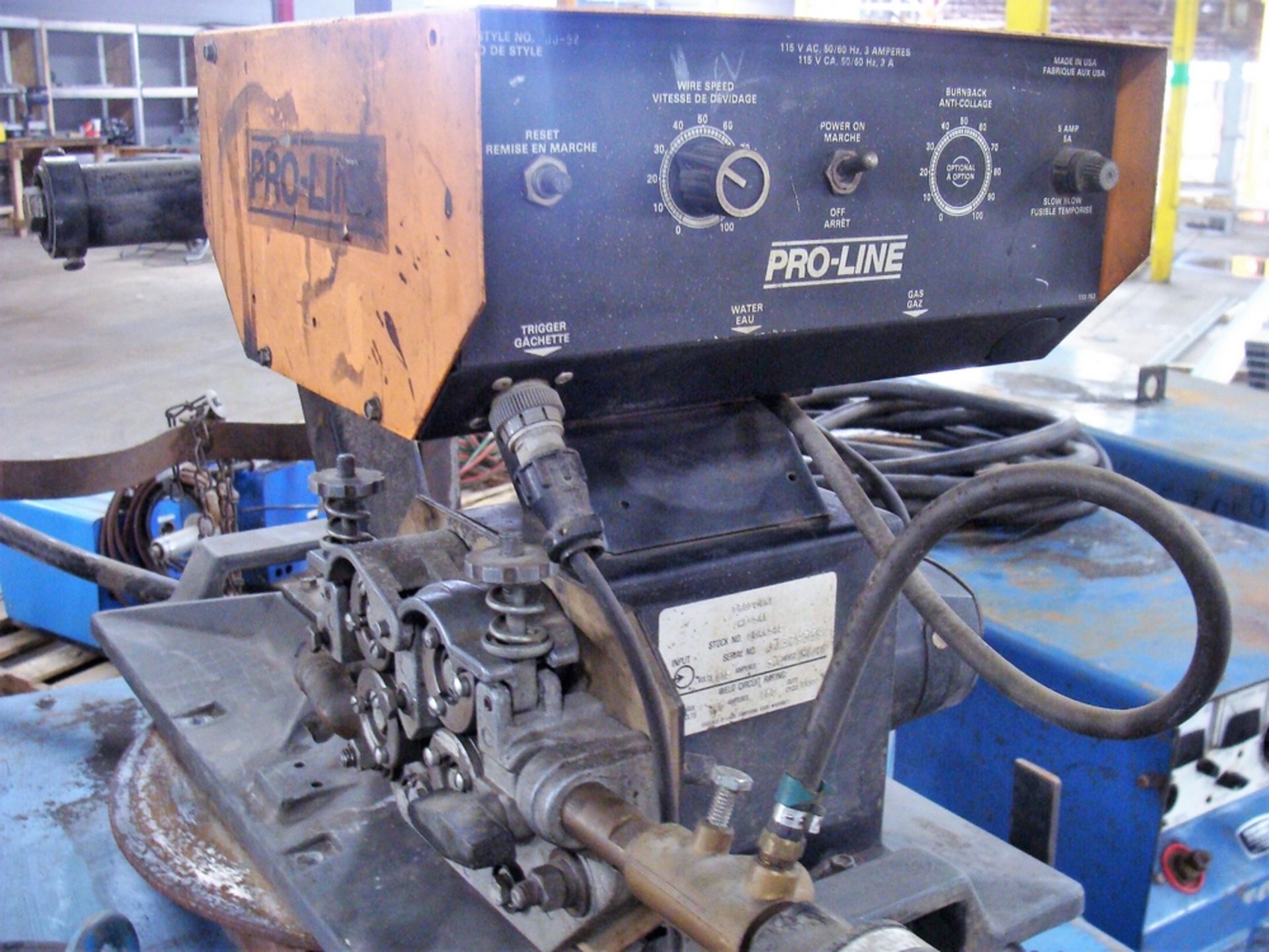 MILLER CP-300TS WELDER, S/N HD687355 W/ PRO-LINE WF-54E WIRE FEED, S/N L046522 - Image 4 of 4