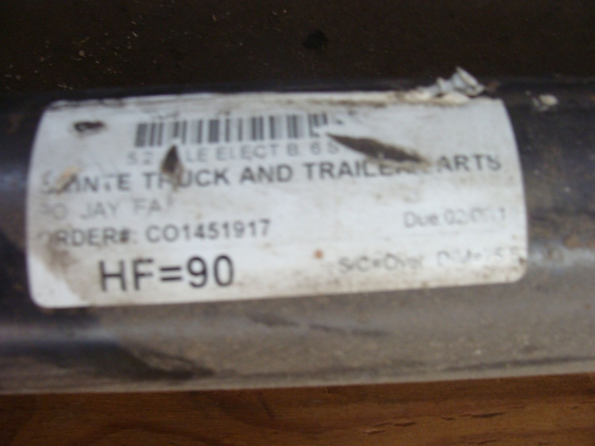 LOT OF ASST. TRAILER PARTS, SPRINGS, LIGHTS, AXLE, D-RING, CLAMP, ETC. - Image 5 of 5