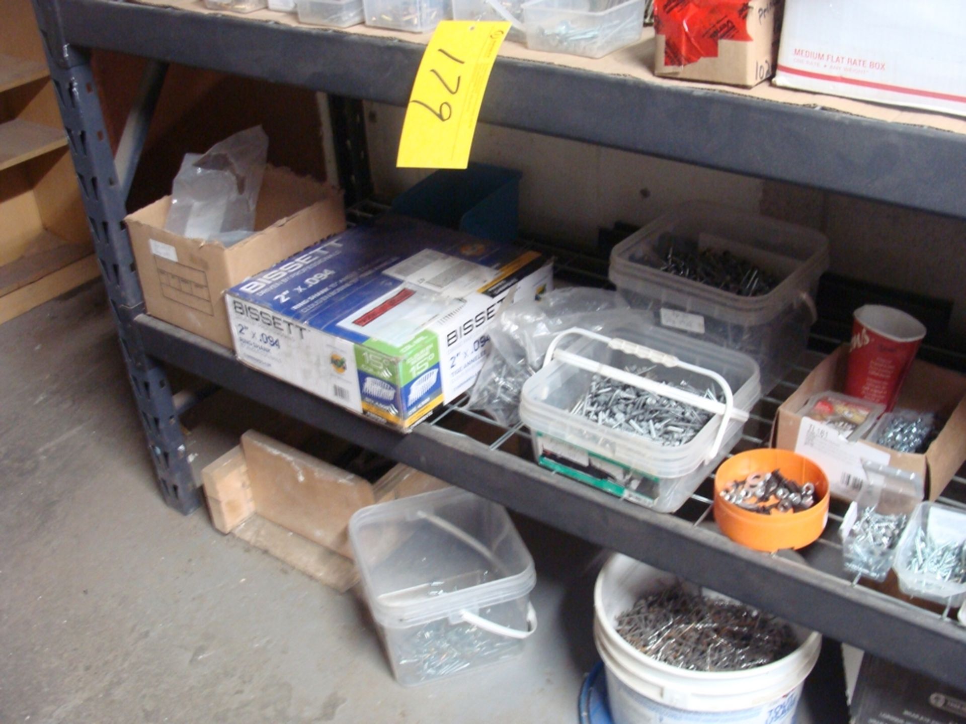 LOT OF ASST. SCREWS, NAILS, WASHERS, ETC. - Image 5 of 7