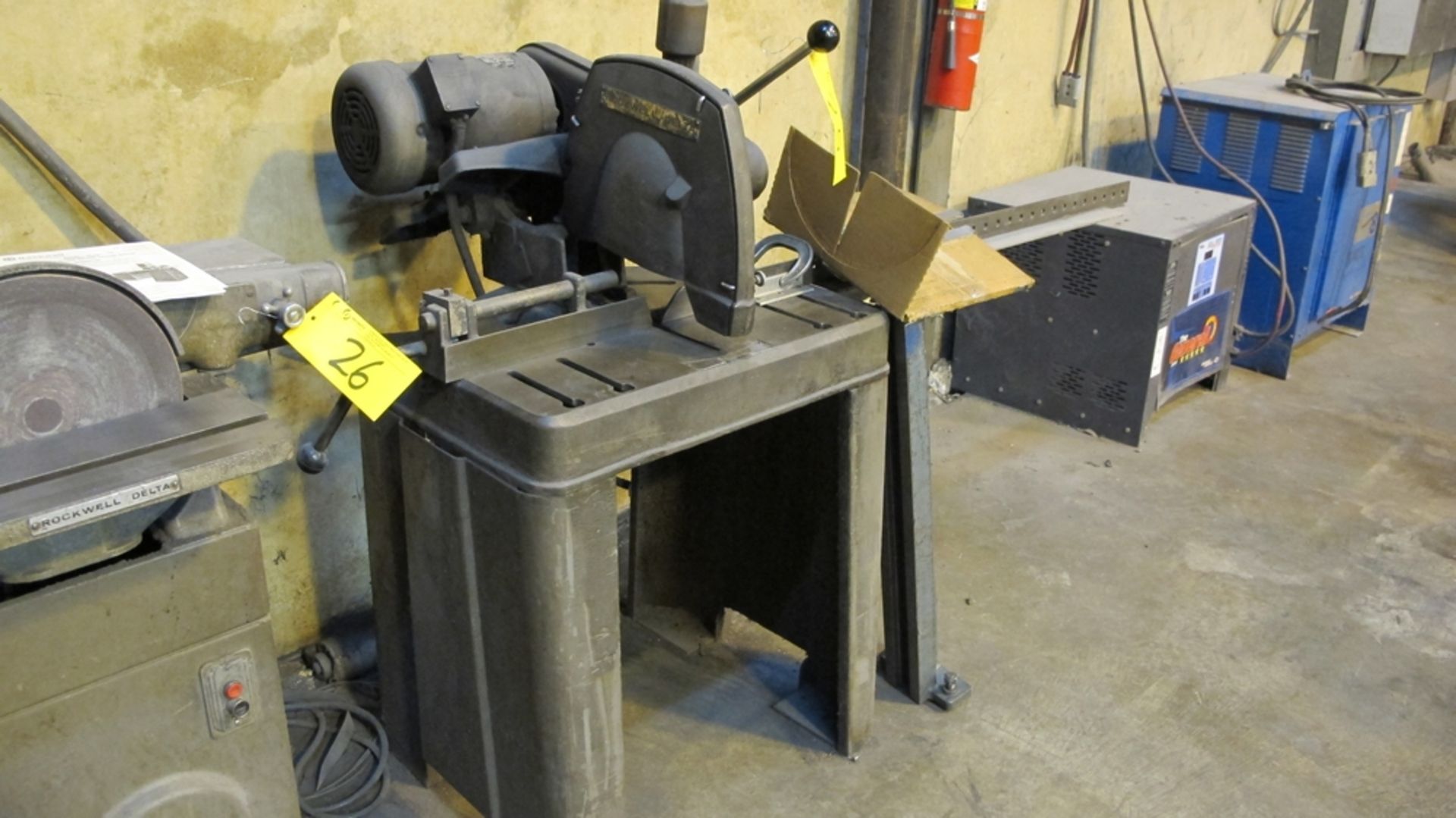 ROCKWELL/DELTA 12"CUTOFF SAW, 5HP W SPARE BLADES - Image 2 of 2