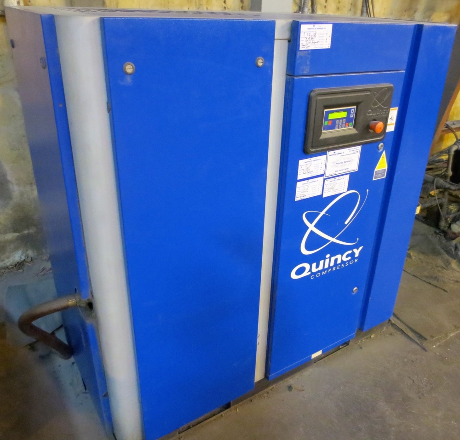 2018 QUINCY QGD30, 30HP ROTORY SCREW COMPRESSOR, APPROX 4553 HOURS