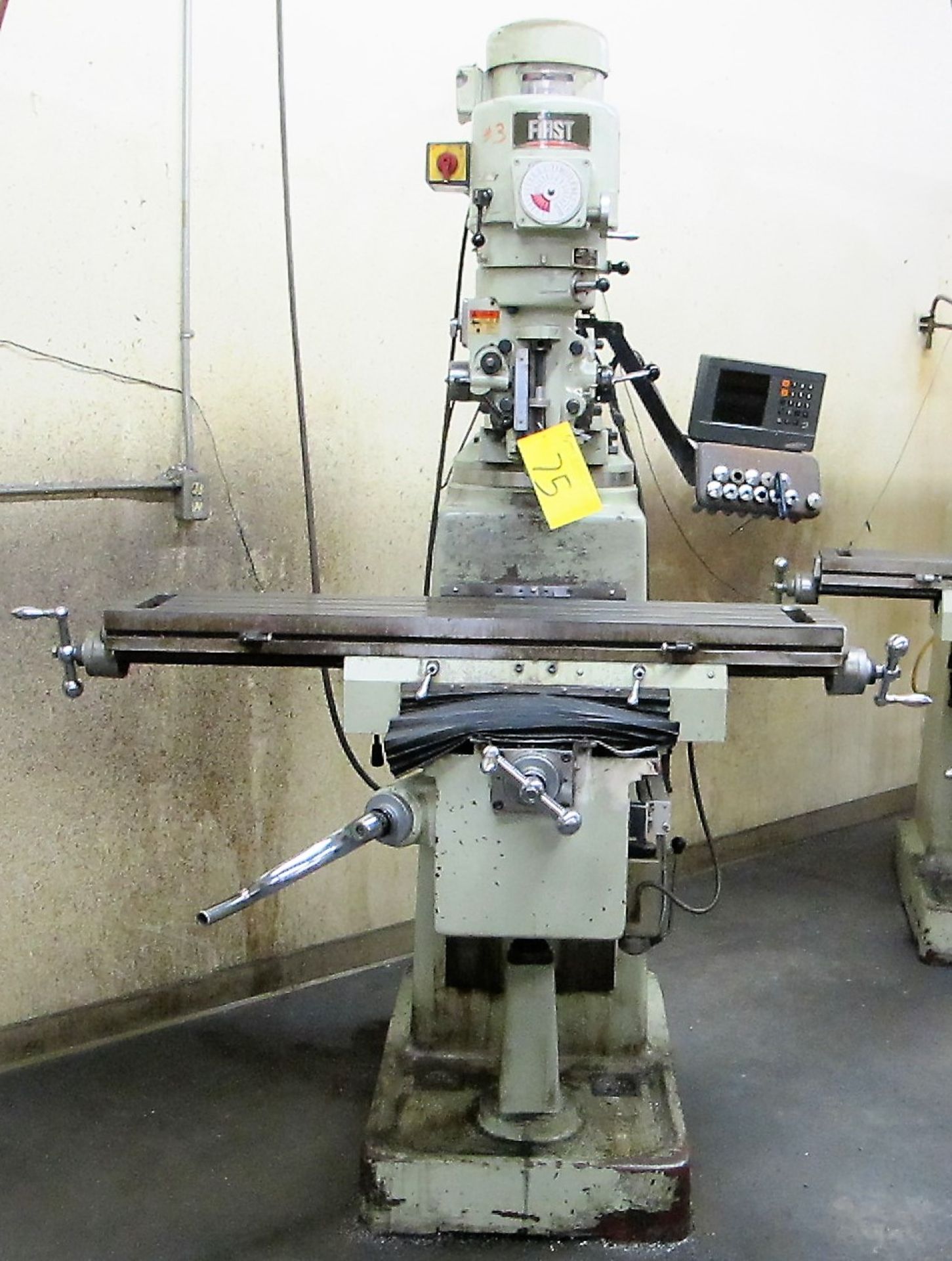 FIRST LC-185VS VERTICAL MILLING MACHINE, 3HP, 50" X 10" TABLE, POWER TABLE, 60 - 4500 RPM,