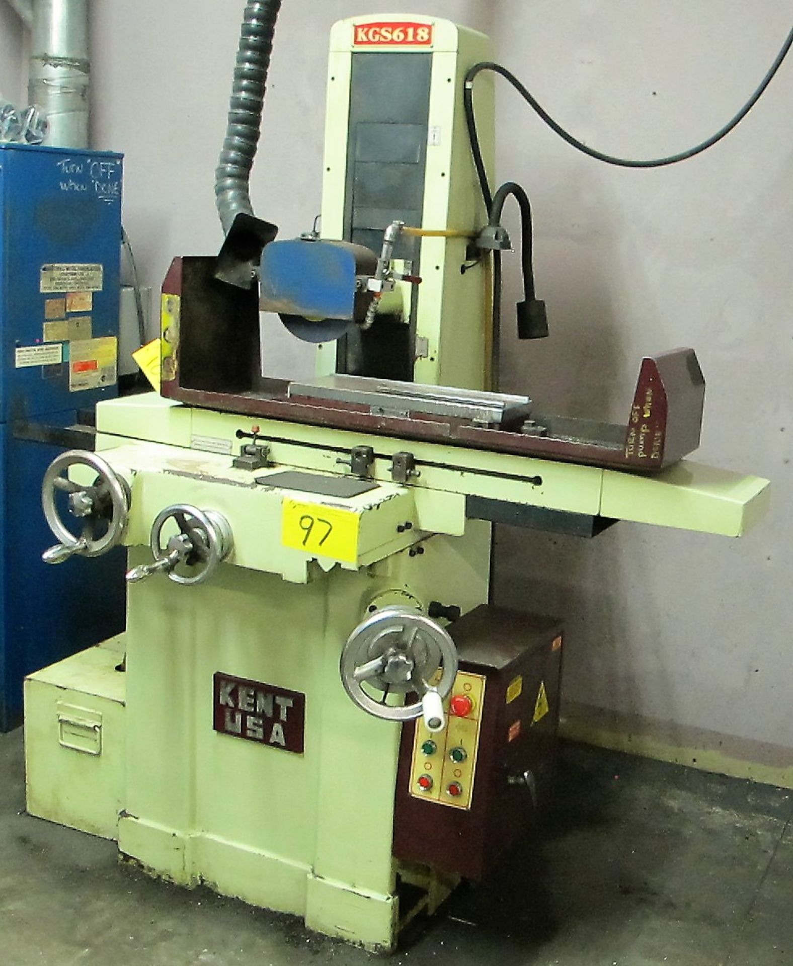 2005 KENT KGS618 SURFACE GRINDER, 6" X 18" MAGNETIC SURFACE PLATE, S/N 150665