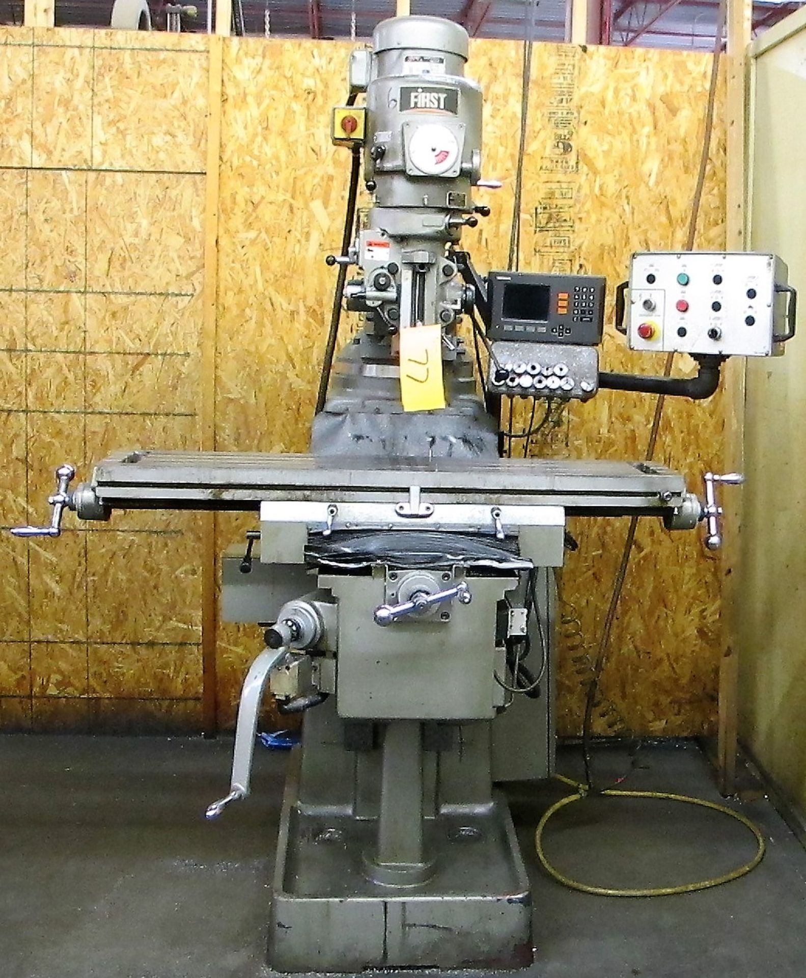 FIRST LC-185VS VERTICAL MILLING MACHINE, 3HP, 50" X 10" TABLE, POWER TABLE, 60 - 4500 RPM,