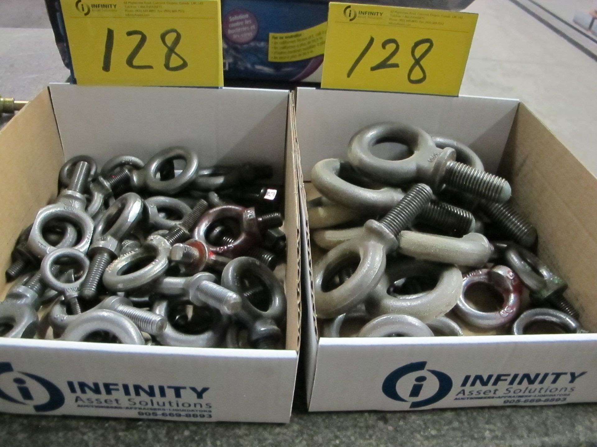 LOT OF (2) BOXES OF EYE BOLTS