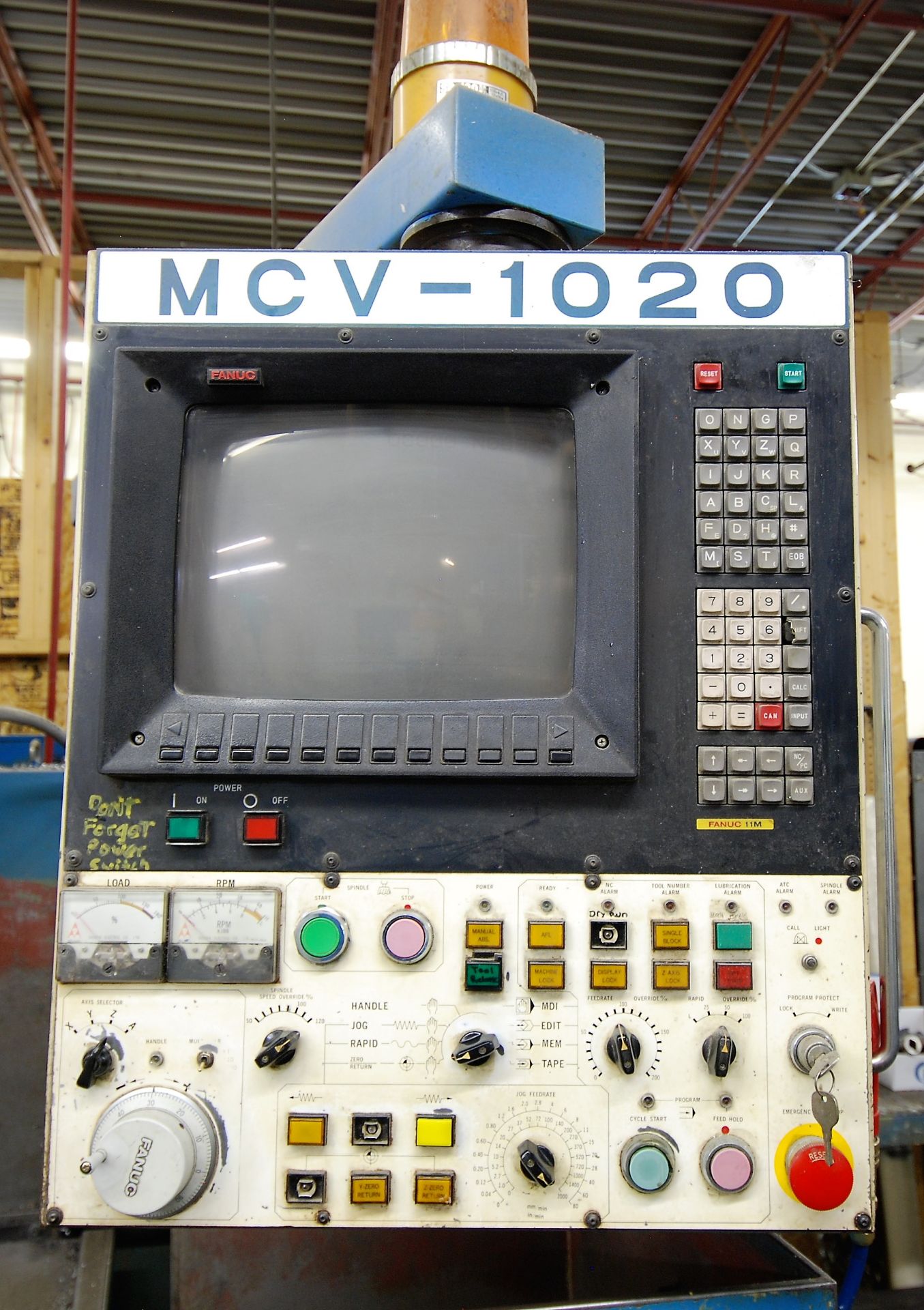 DAHLIH DL-MCV 1020 CNC VERTICAL MILLING MACHINE, TRAVELS: X-40" Y-21.65" Z-22", TRAVEL, HYDRAULIC - Image 7 of 9