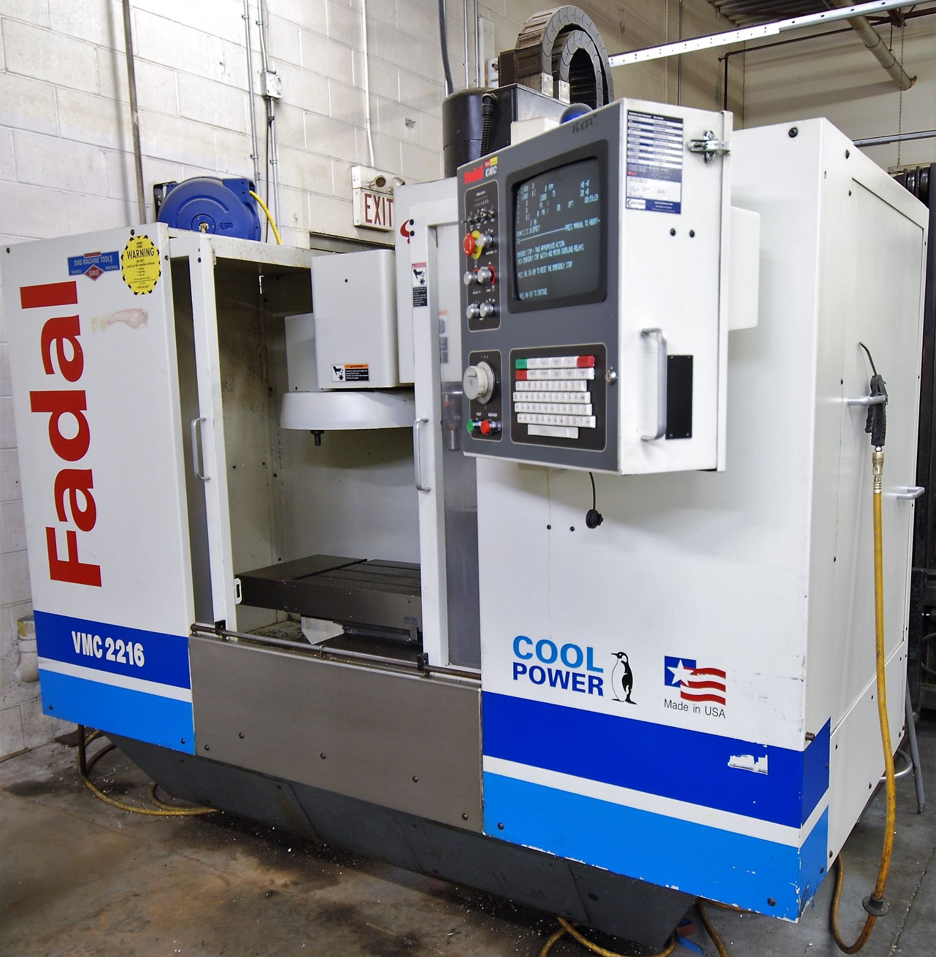 2000 FADAL 904-1 VMC 2216HT CNC VERTICAL MACHINING CENTER, X-22" Y-16" Z-20" TRAVEL, FADAL MULTI - Image 2 of 11