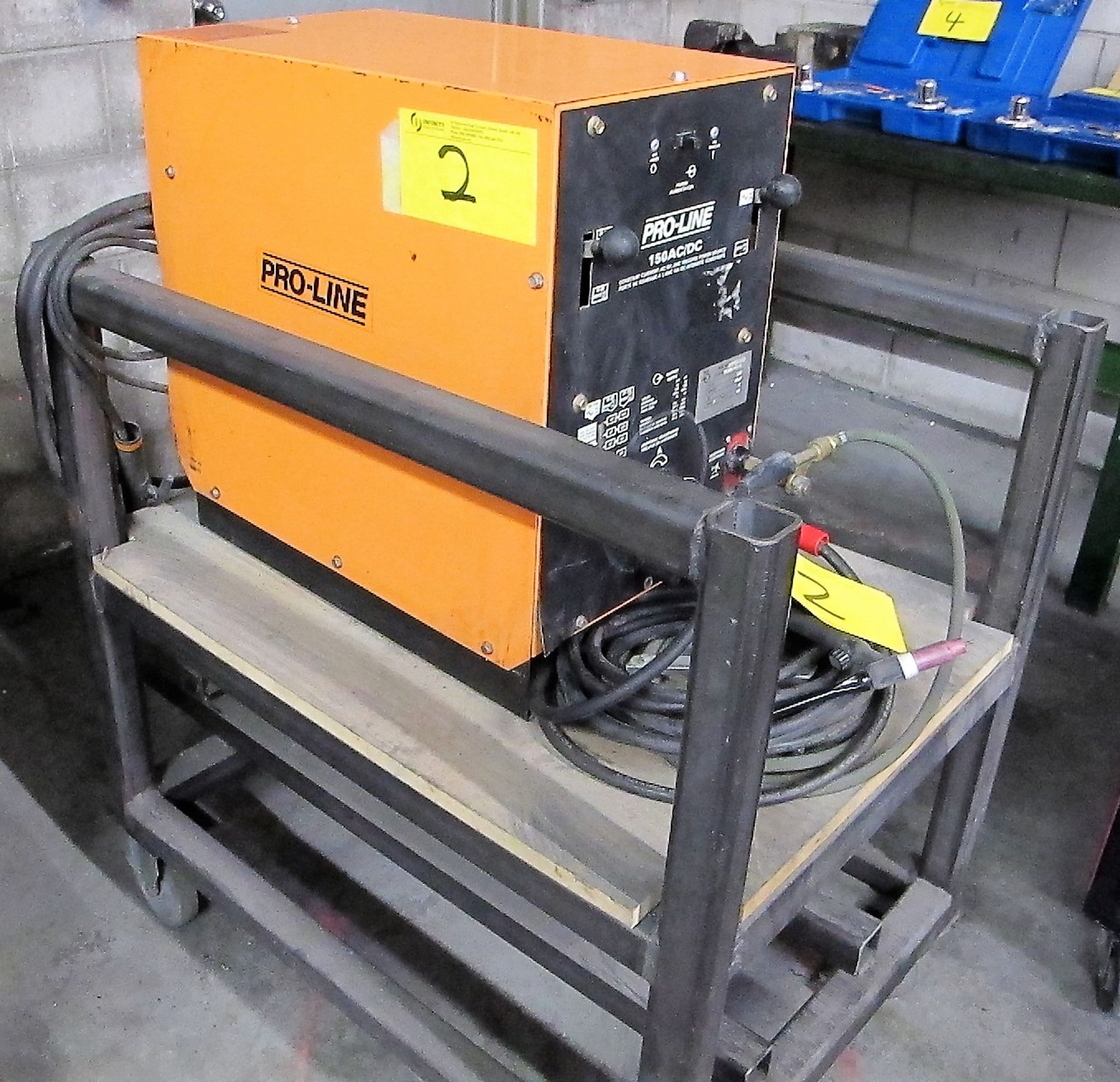 PROLINE I5O AC/DC TIG WELDER, CART, S/N JH192222 W/CABLES - Image 3 of 4