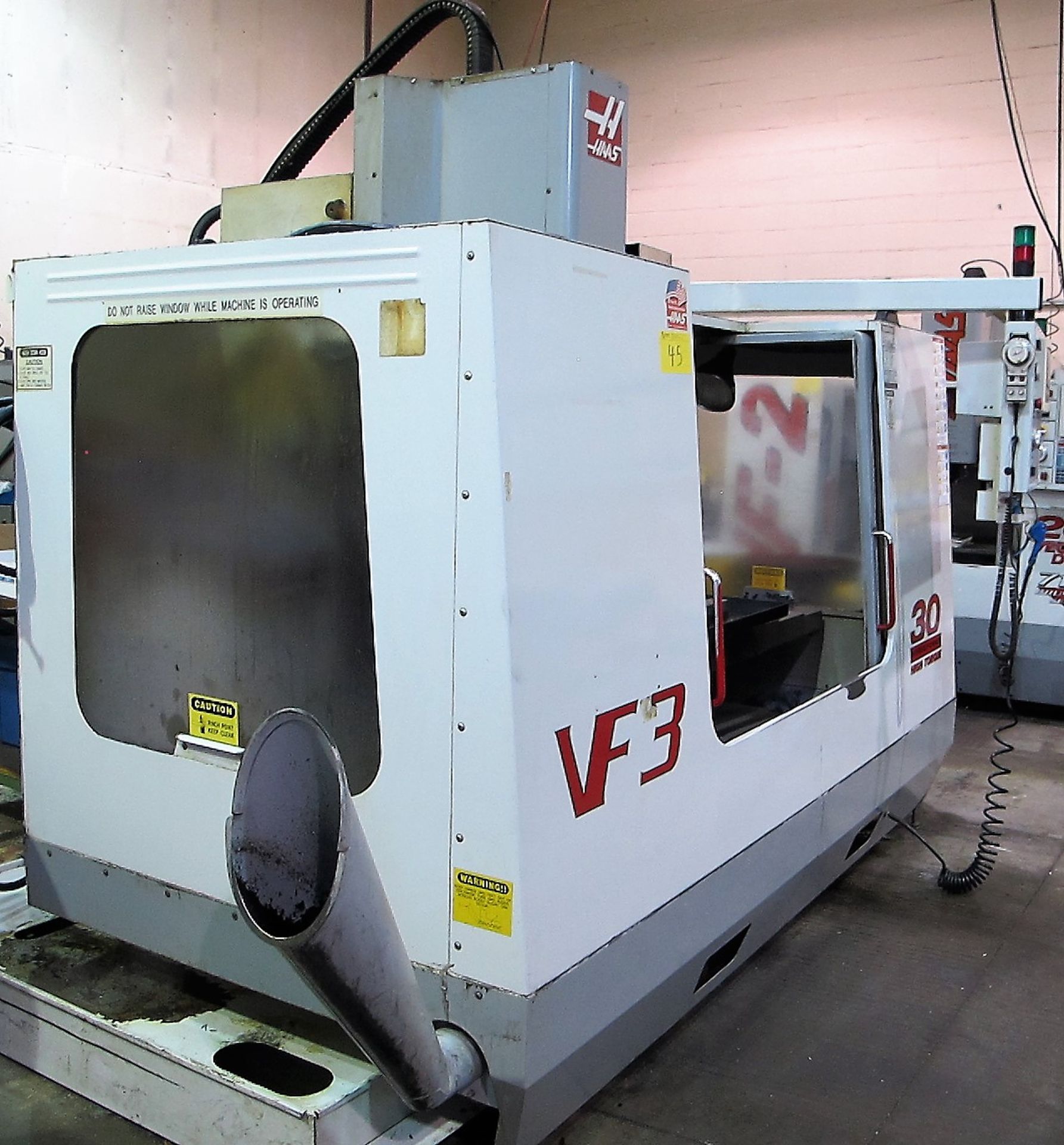 HAAS VF3 CNC VERTICAL MACHINING CENTER, 30 HP, HIGH TORQUE, 40 TAPER, 18" X 48" TABLE, (20) ATC, - Image 6 of 20