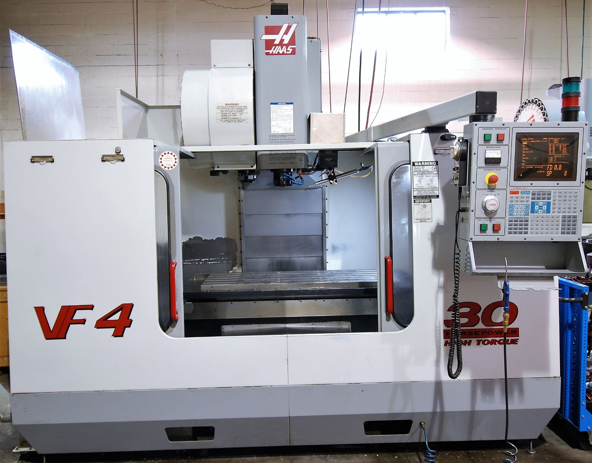 2000 HAAS VF4 CNC VERTICAL MACHINING CENTER, 30HP, HIGH TORQUE, 40 TAPER, 18" X 52" TABLE, (24) - Image 10 of 21