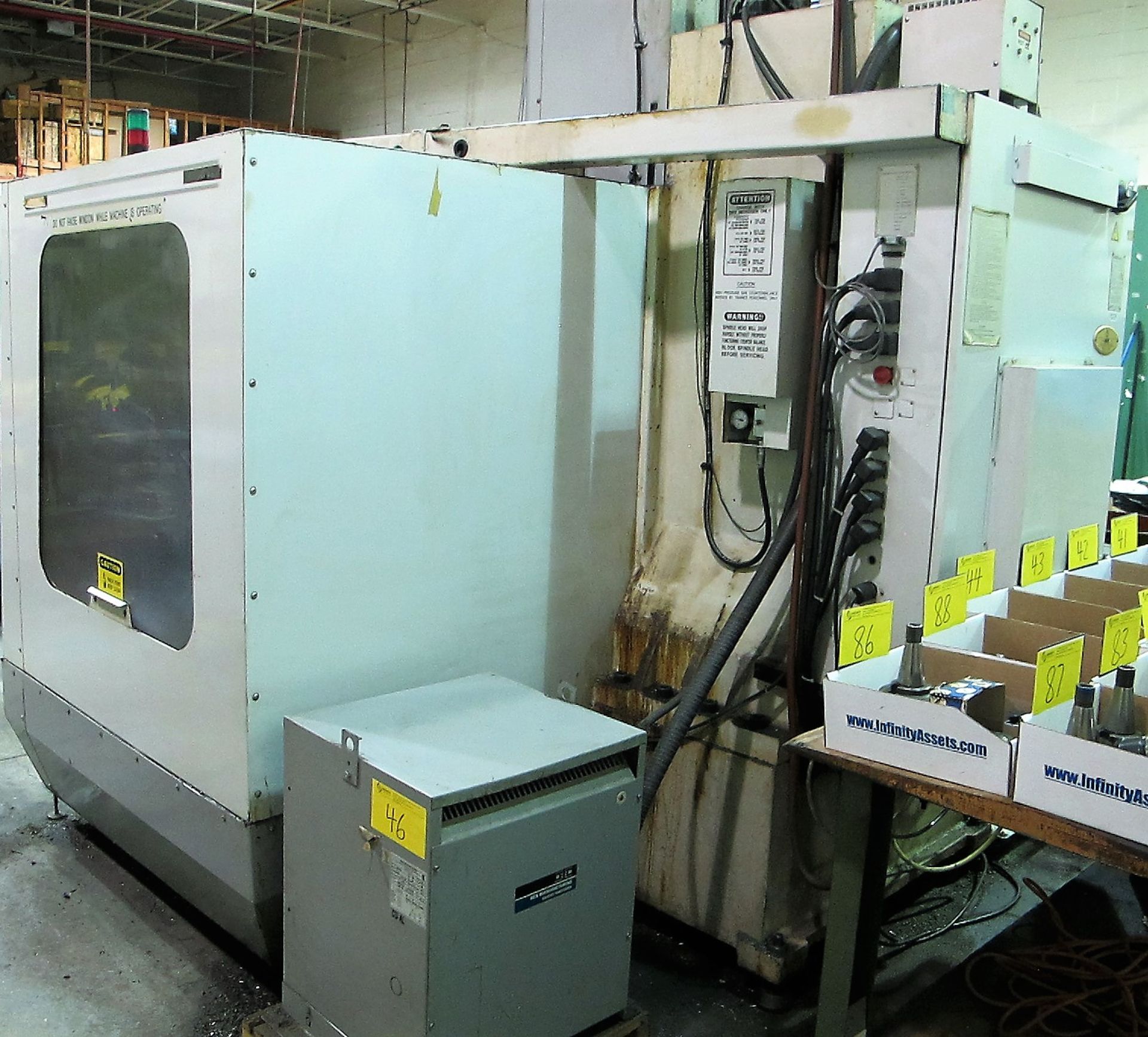 HAAS VF3 CNC VERTICAL MACHINING CENTER, 30 HP, HIGH TORQUE, 40 TAPER, 18" X 48" TABLE, (20) ATC, - Image 10 of 20