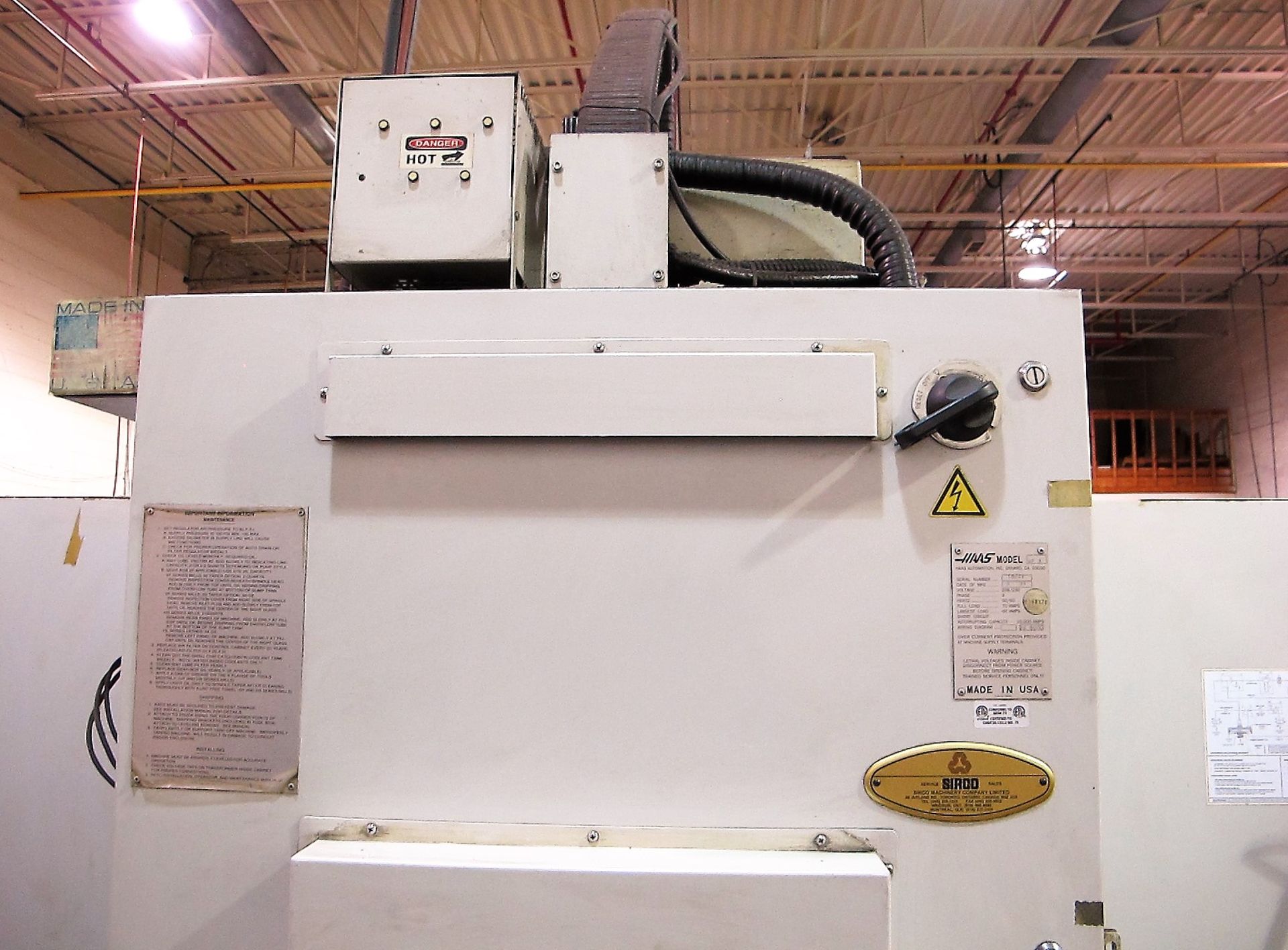 HAAS VF3 CNC VERTICAL MACHINING CENTER, 30 HP, HIGH TORQUE, 40 TAPER, 18" X 48" TABLE, (20) ATC, - Image 8 of 20