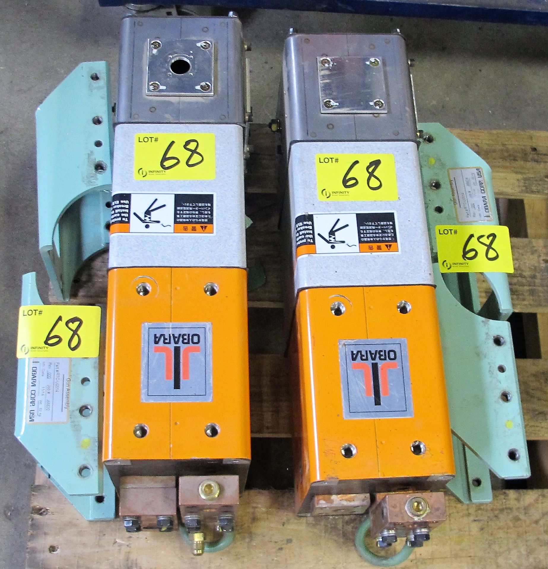 LOT (2) 2014 OBARA WELDING TRANSFORMERS