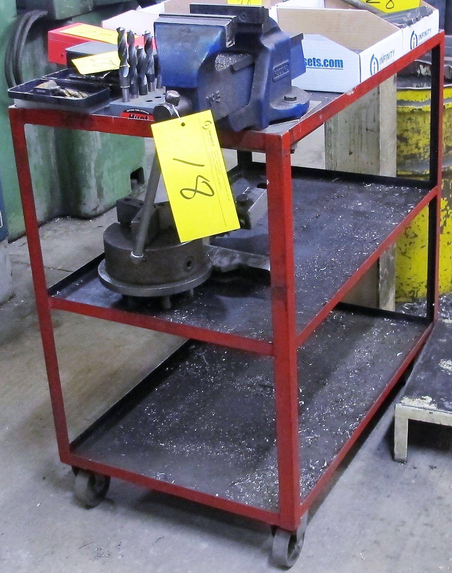 METAL CART W/ 5" VISE