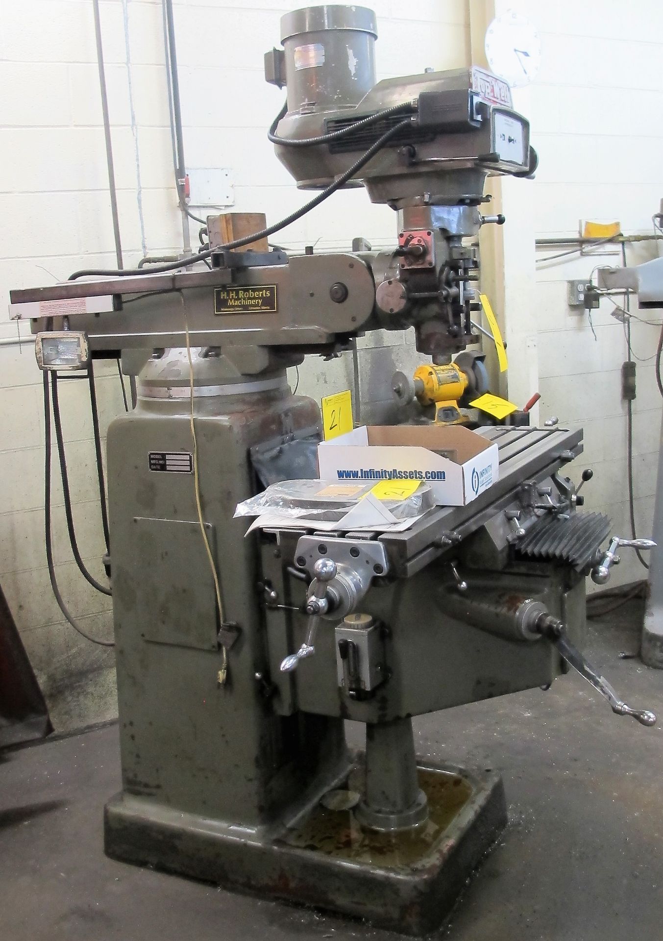 TOP WELL 3VK VERTICAL MILLING MACHINE, S/N 781919, NEWALL 2-AXIS DRO, SERVO POWERFEED, 3HP, 10" X - Image 3 of 8