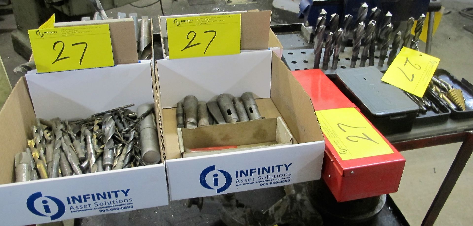 LOT ASST. DRILL BITS, SLEEVES, DRILL INDEX KITS, ETC.