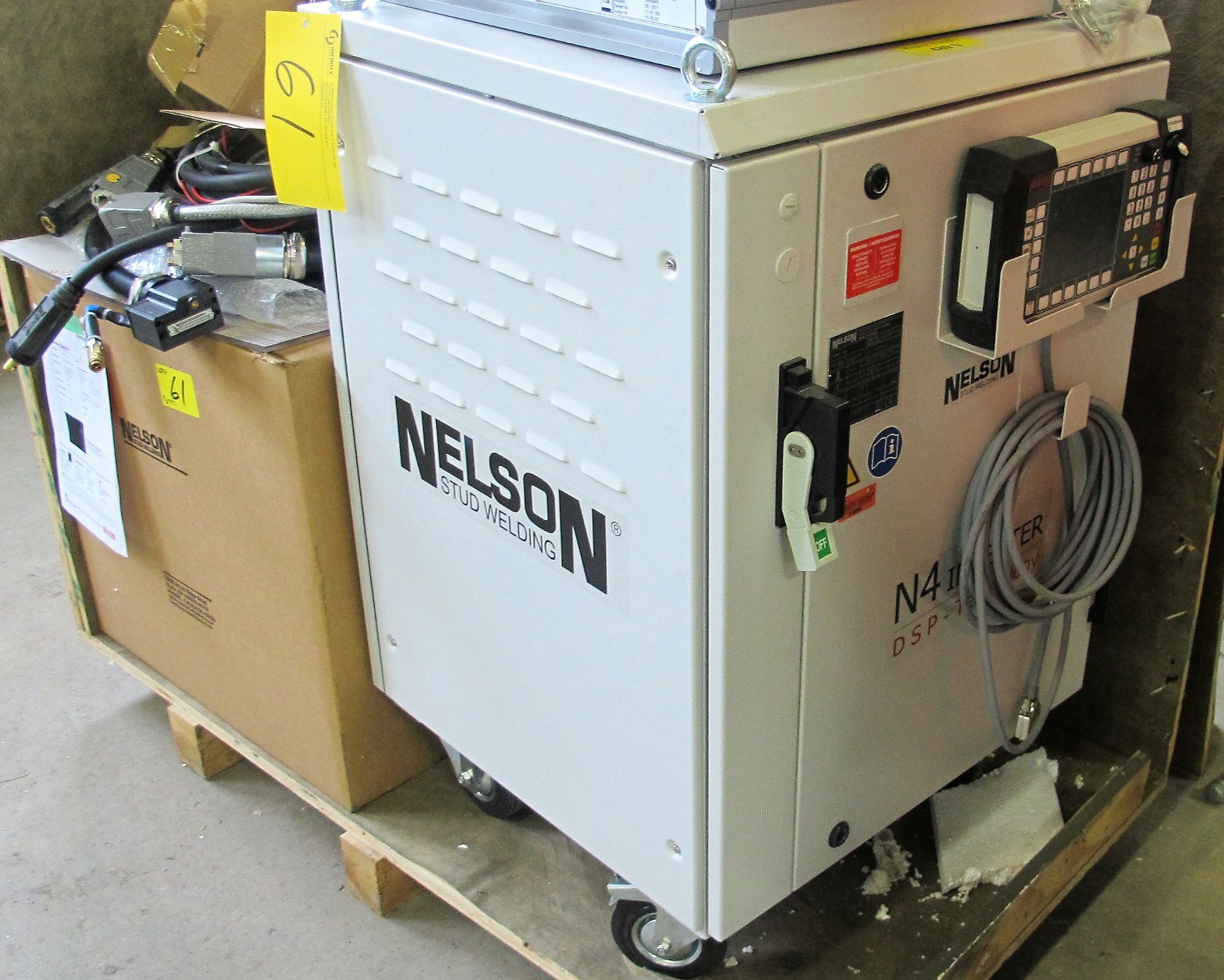 NELSON N4 STUD WELDER, PART NO. 77-06-53, S/N 1220215, PENDANT CONTROL, NELSON STEUERBOX NTC-1SE, - Image 4 of 12