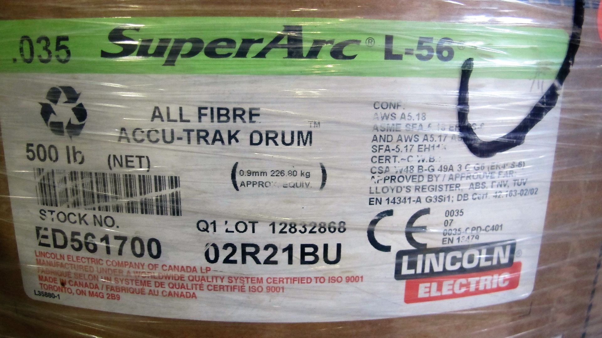 SUPERARC L-56 WELDING WIRE, APPROX. 500LB W/ WIRE WIZARD FEEDERS, PARTS, ETC. - Image 2 of 3