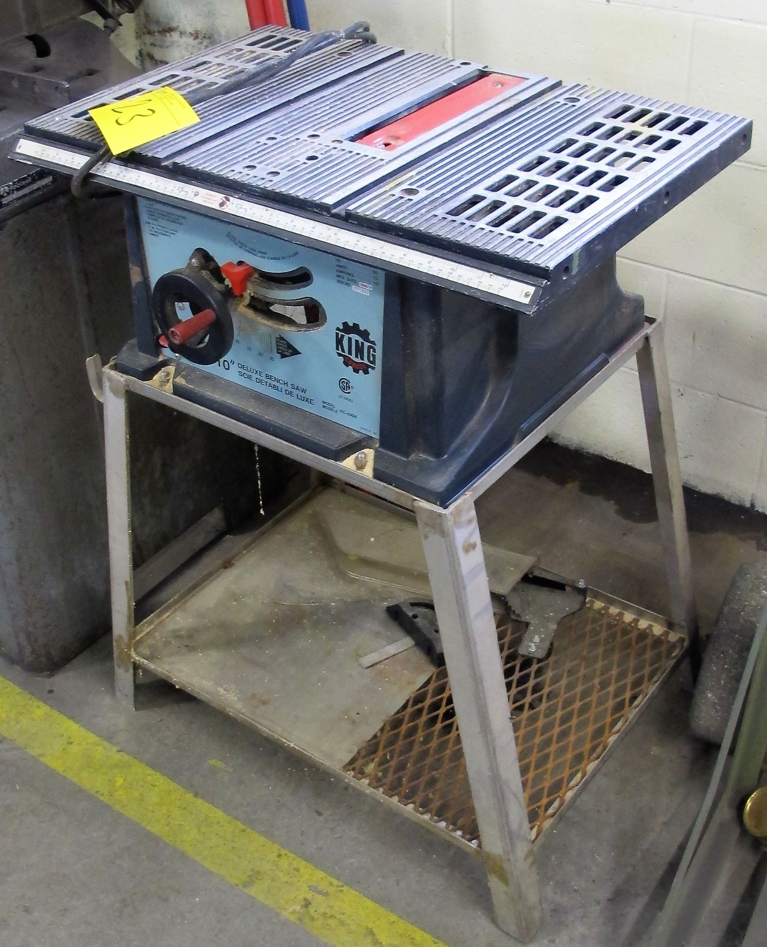 KING CANADA KC-5006 10" DELUXE BENCH SAW, 5,000 RPM - Image 2 of 2