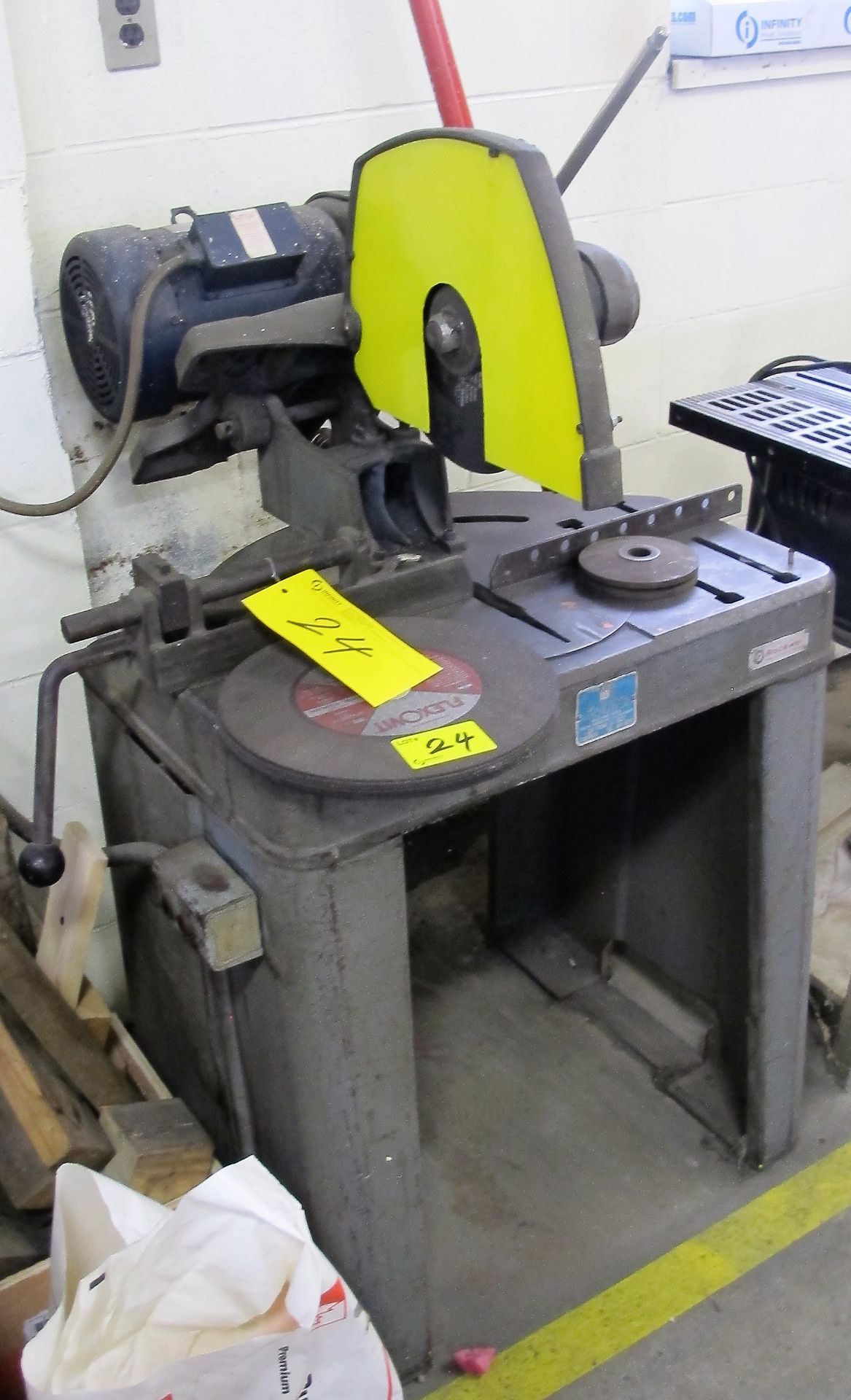 ROCKWELL 20-100 CHOP SAW, S/N 1720989, 5HP W/ SPARE BLADES - Image 2 of 3