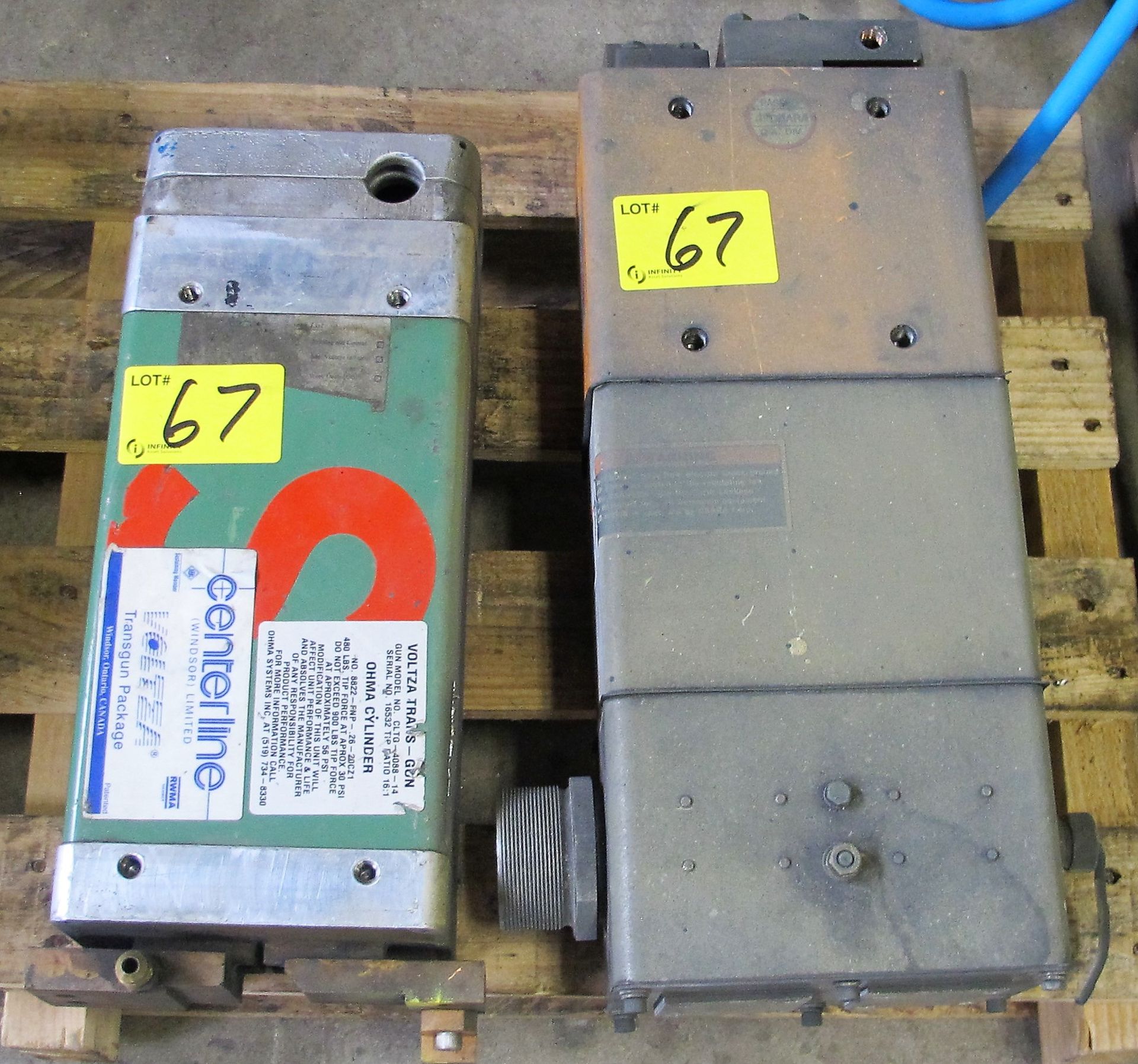CENTERLINE AND OBARA APPROX. 110KVA WELDING TRANSFORMERS