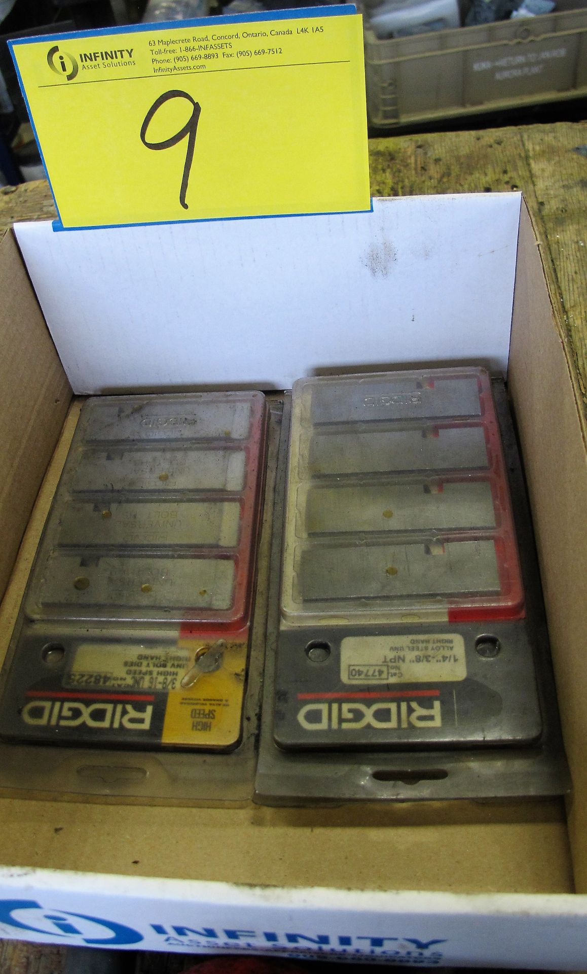 LOT OF ASST. RIDGID PIPE THREADERS AND DIES, 1/2", 1-1/4" - Image 2 of 2