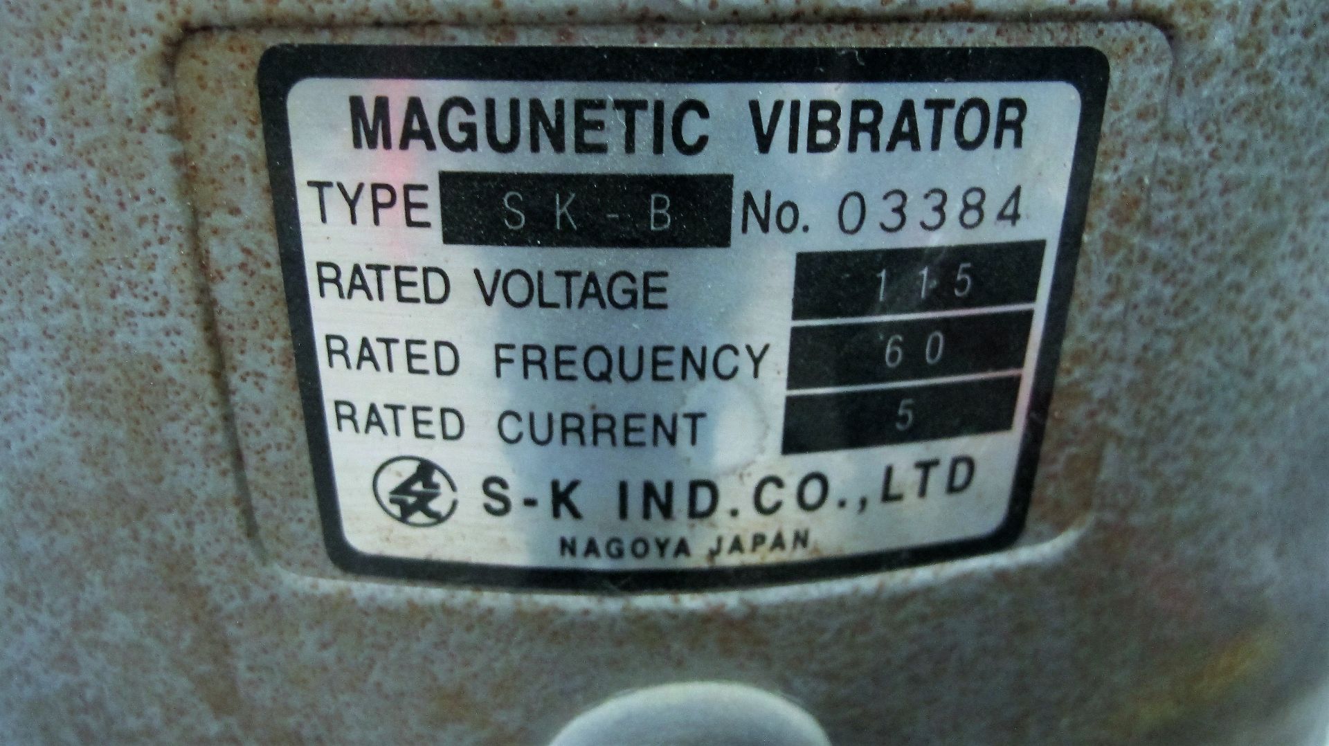 MAGNETIC SK-B VIBRATORY BOWL FEEDER, S/N 03384 - Image 3 of 3