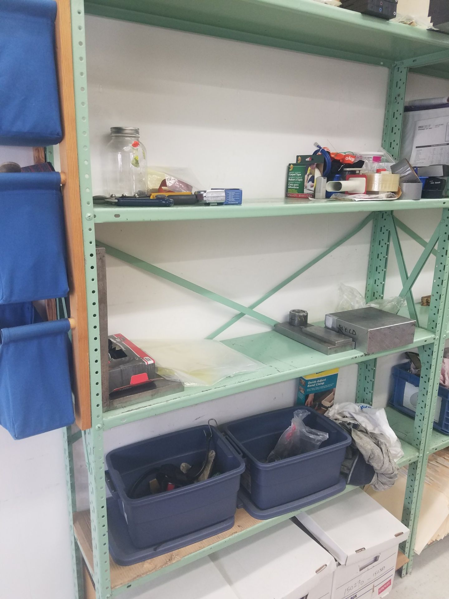 LOT METAL SHELVING