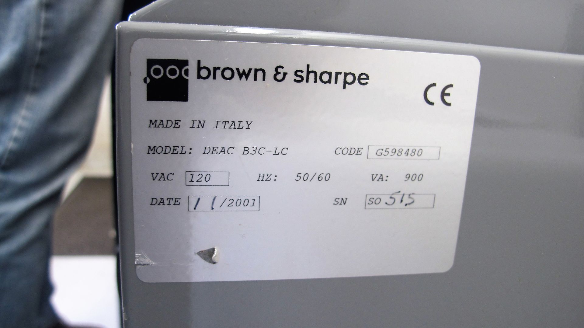 DEA DEA2203 CMM (2009 RETROFIT), S/N 2203-828 W/BROWN & SHARPE DEAC B3C-LC POWER SUPPLY, CODE - Image 11 of 12