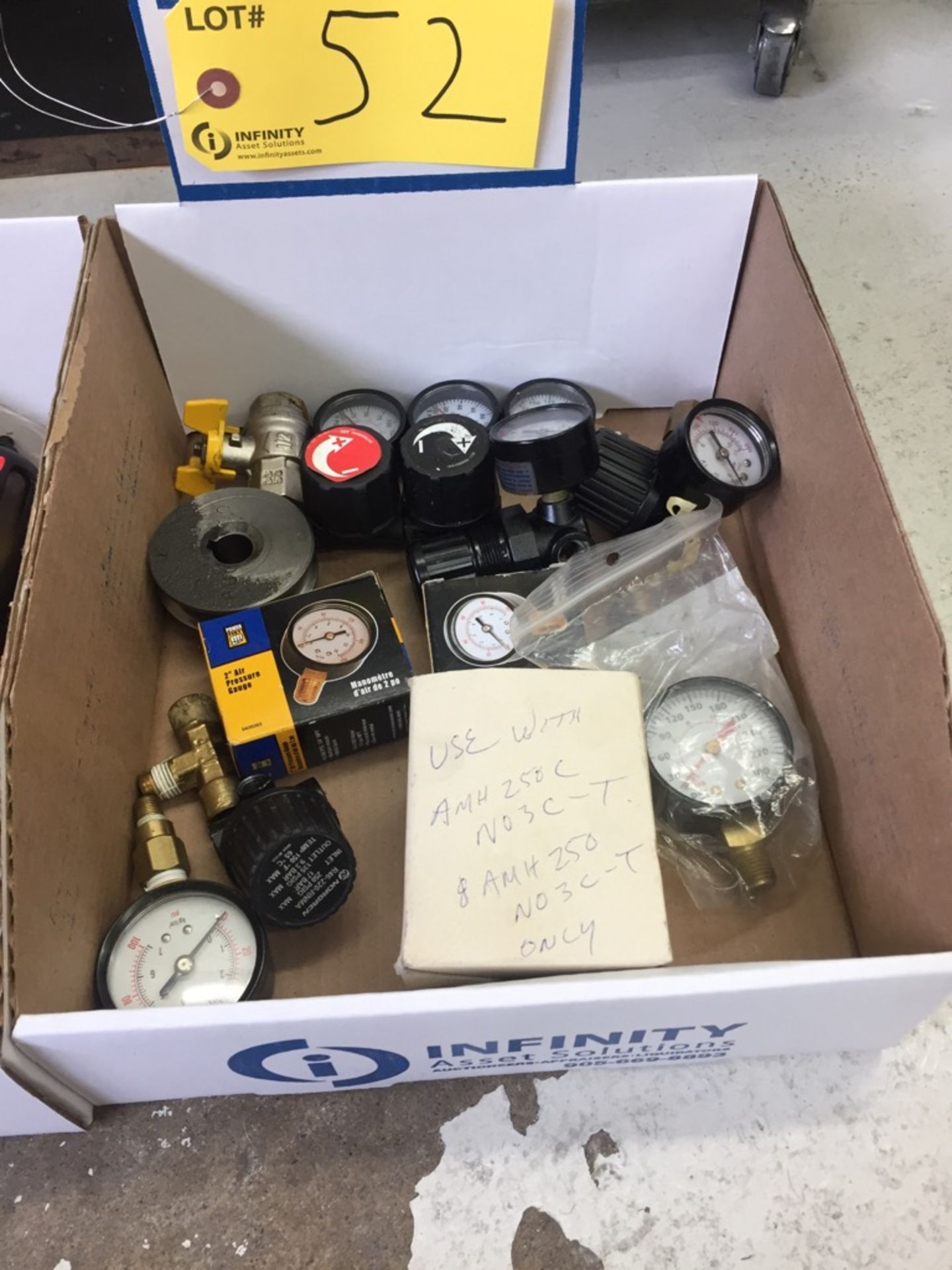 LOT ASST. MIST SEPARATORS, AIR GAUGES, ETC.