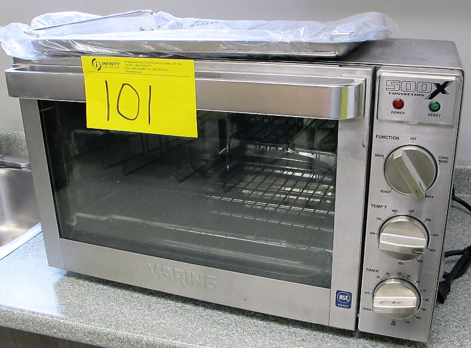 WARING 500X CONVECTION OVEN (NON FOOD USAGE ONLY)