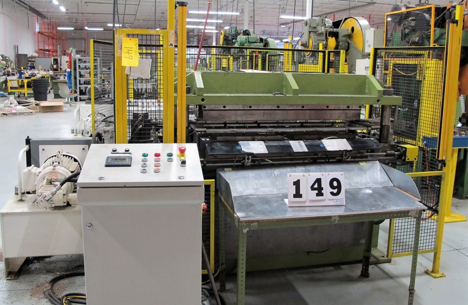 APPLIED AUTOMATION CANADA 4 POST 40 TON HYDRAULIC DIE TRANSFER SYSTEM INCLUDES LIGHT CURTAIN,