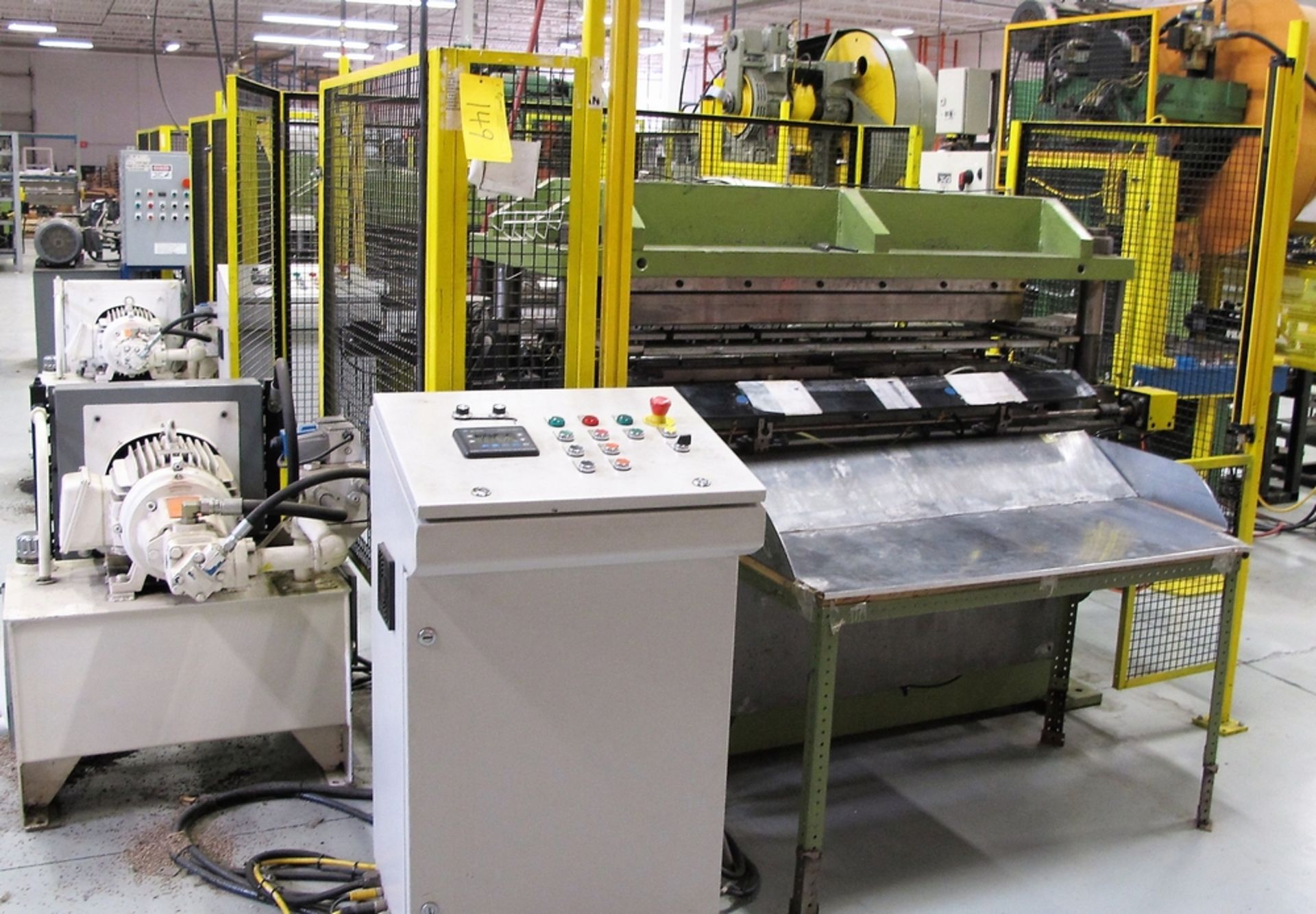 APPLIED AUTOMATION CANADA 4 POST 40 TON HYDRAULIC DIE TRANSFER SYSTEM INCLUDES LIGHT CURTAIN, - Image 8 of 8