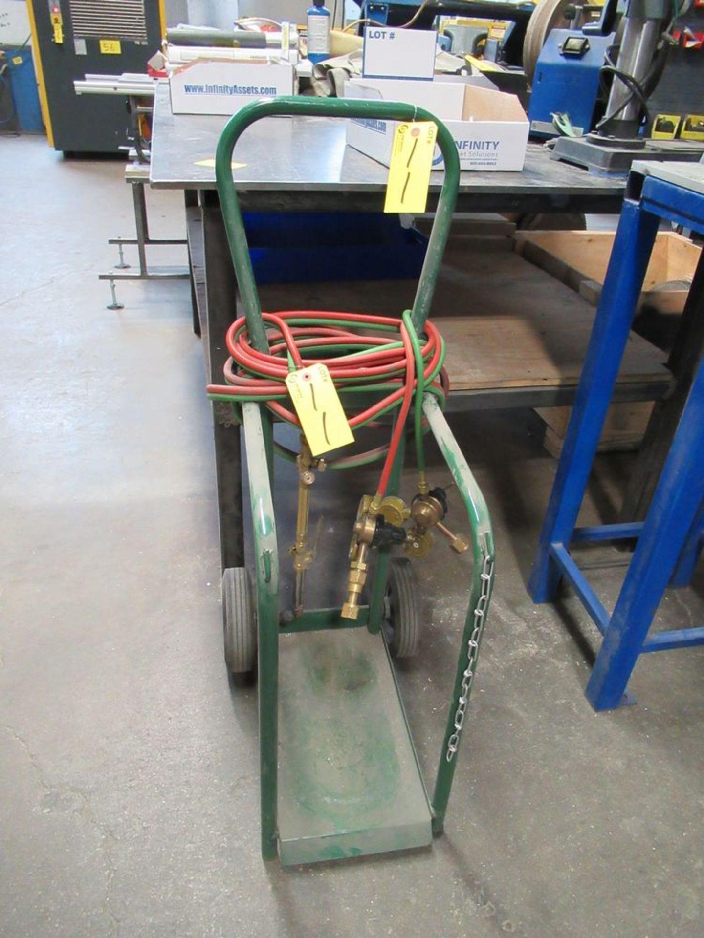 ACETYLENE TORCH SET W/ BOTTLE CART - Image 2 of 2