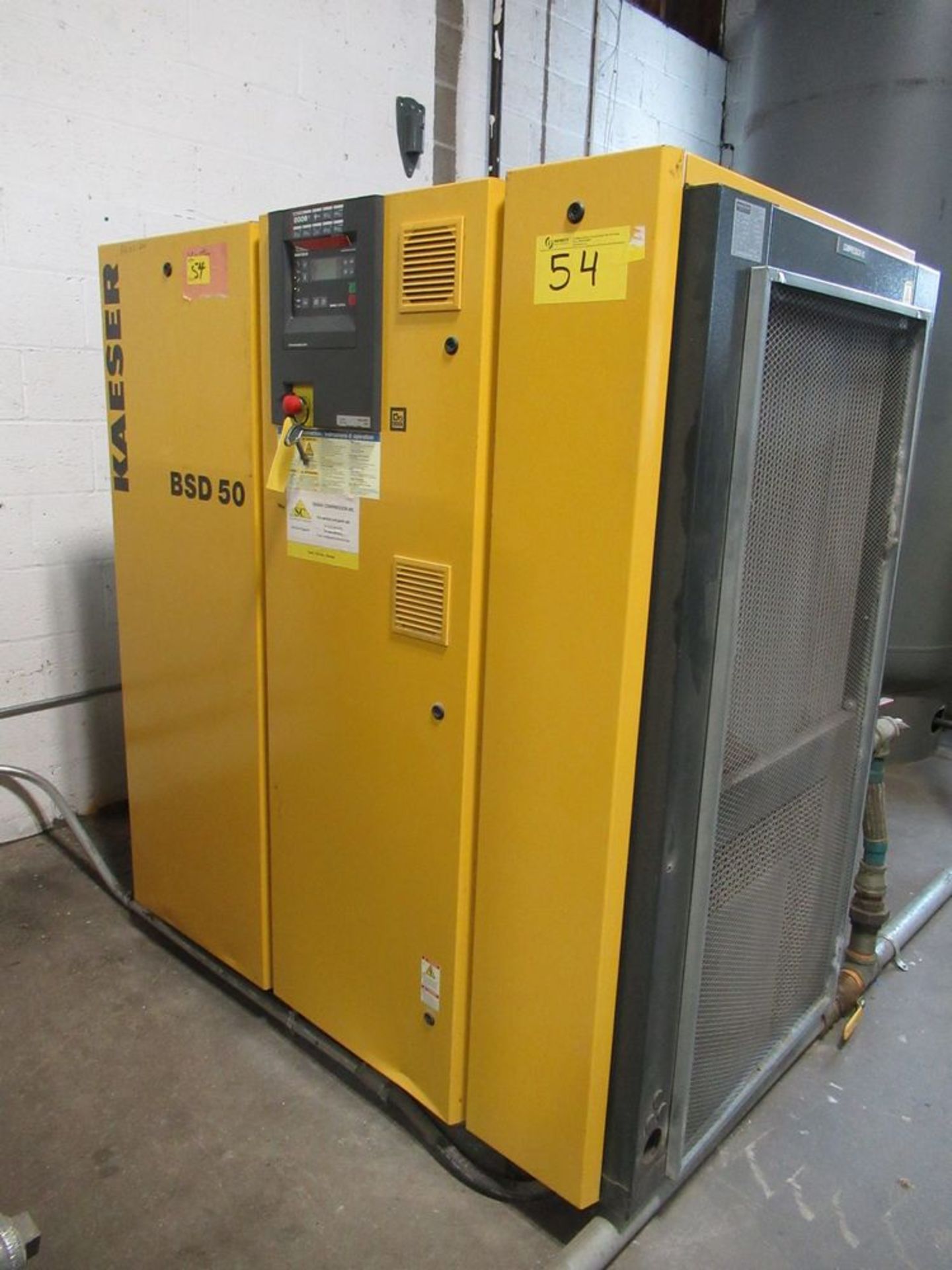 2006 KAESER BSD-50 50HP AIR COMPRESSOR W/ SIGMA CONTROL, S/N 1030 - Image 2 of 4