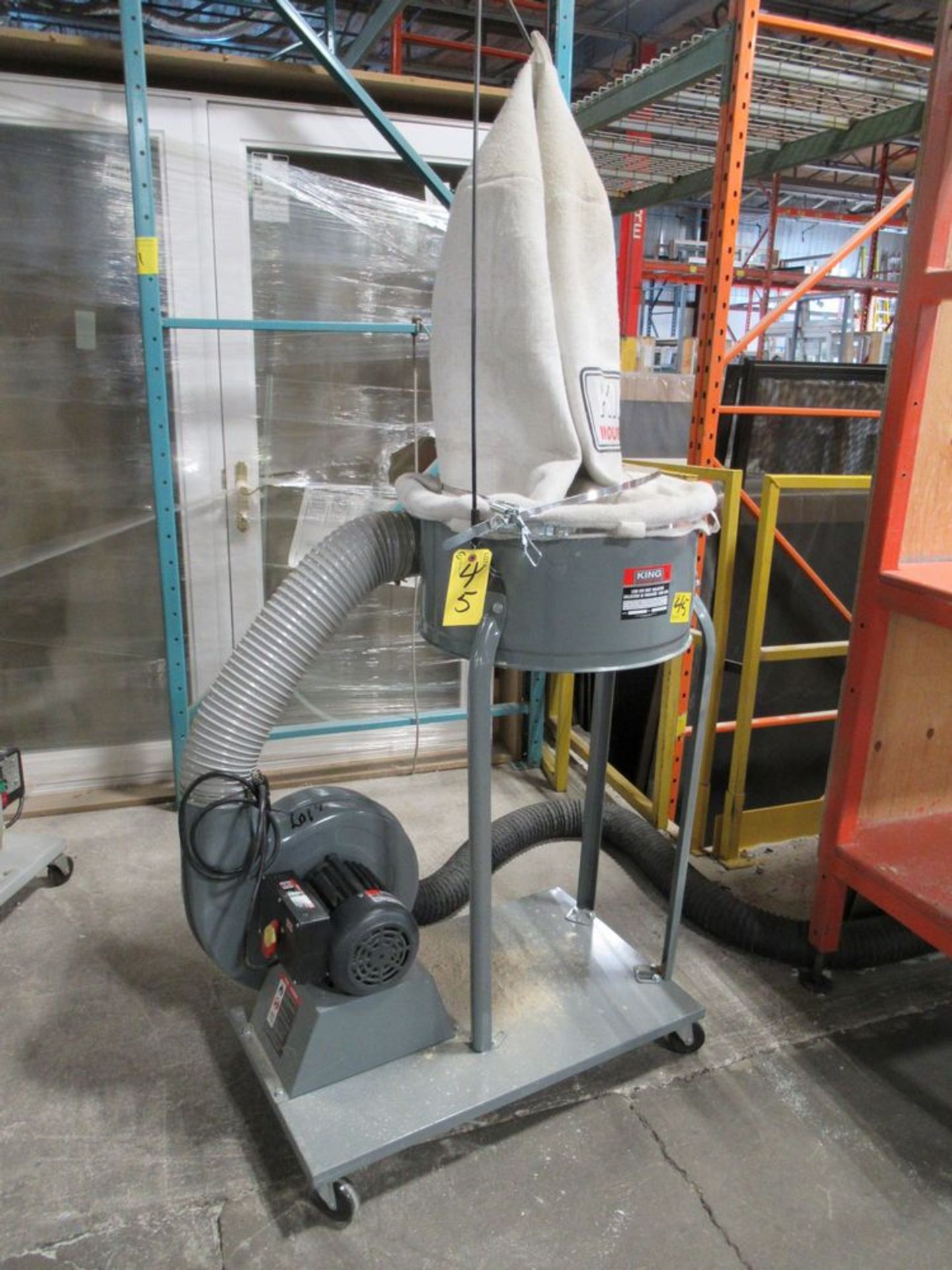 2017 KING INDUSTRIAL KC-3105C 1200 CFM 1.5HP APPROX. PORTABLE DUST COLLECTOR, S/N 17010100 - Image 2 of 4