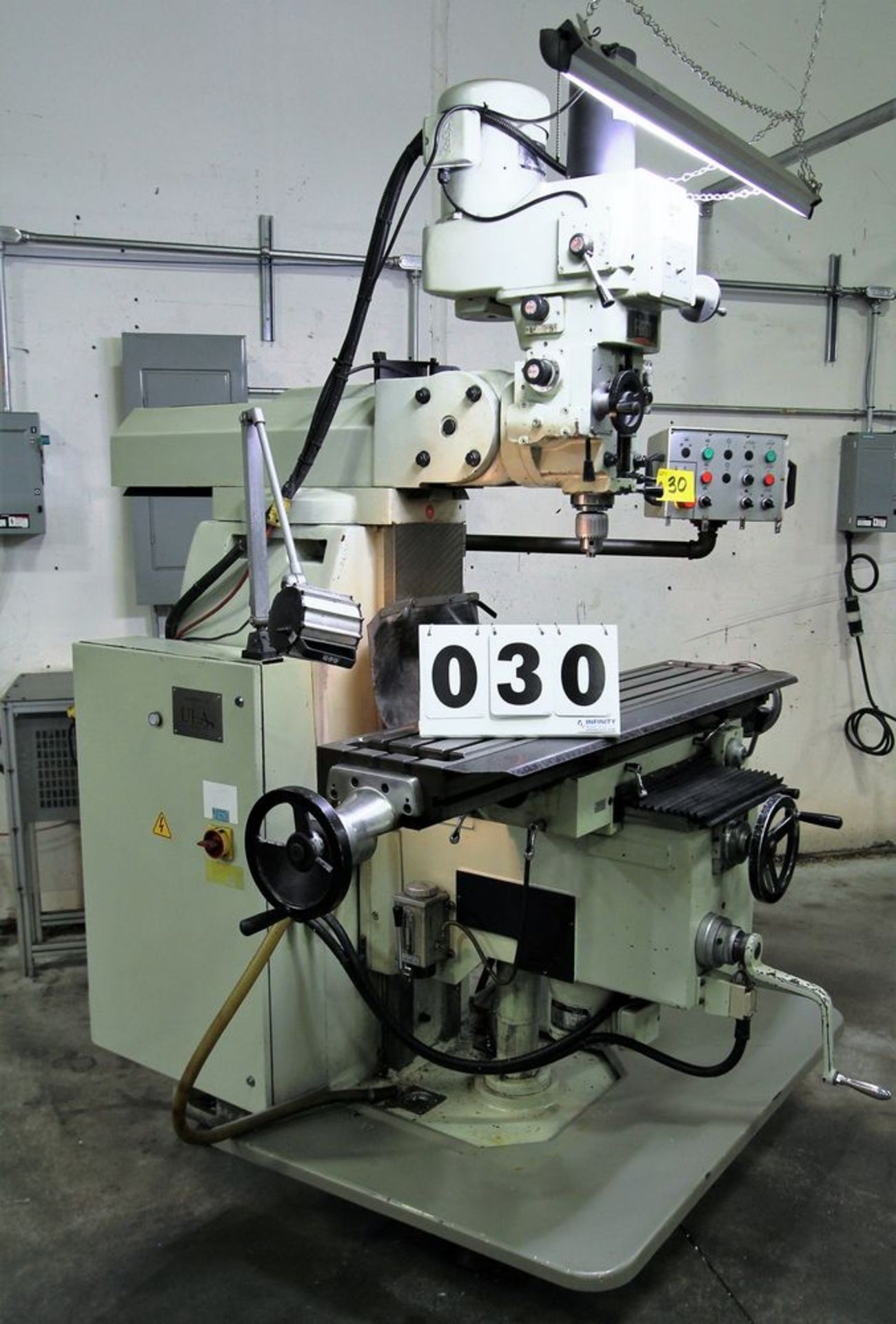 2007 FIRST LC 20VHS MILLING MACHINE, ALIGN AIR POWER DRAWBAR, HEIDENHAIN 3 AXIS DRO, 5 HP, S/N - Image 2 of 9