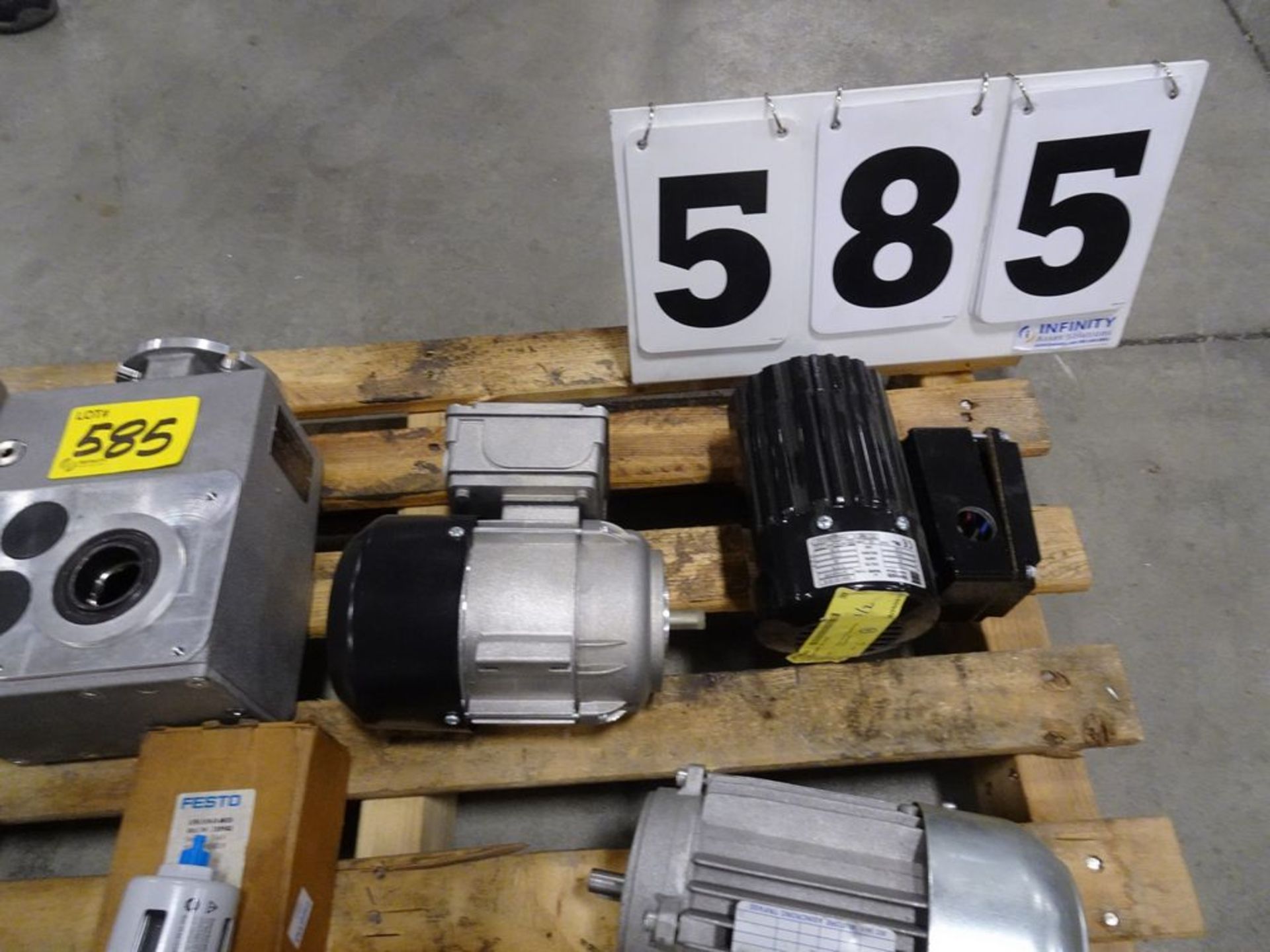 ASSORTED PRODUCT, FESTO VALVES, DRIVES, MOTORS, GEARBOXES, ETC. - Image 3 of 5