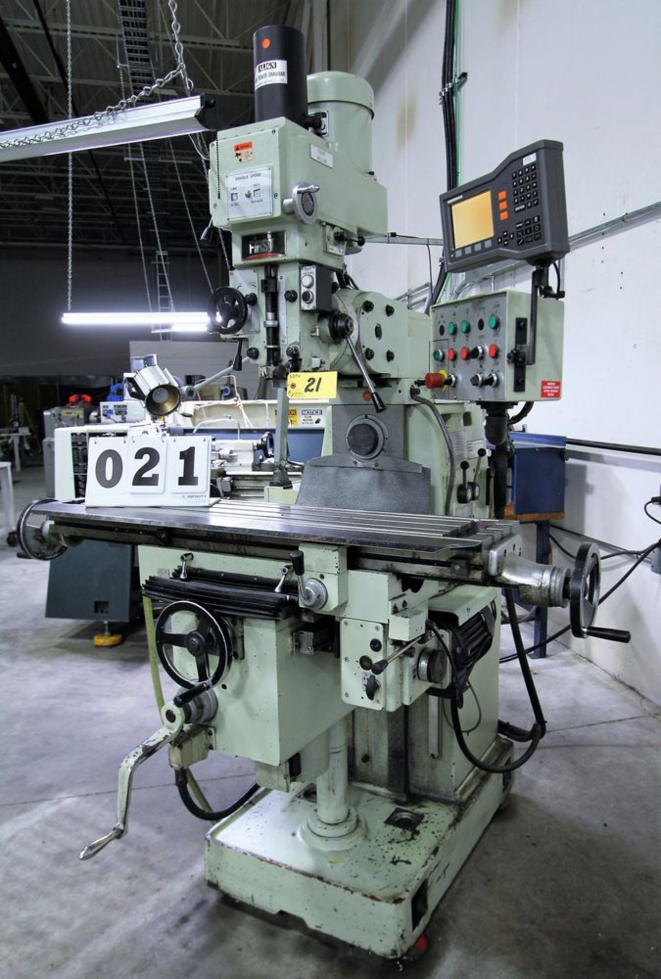 2008 FIRST LC-20VHS VERTICAL/HORIZONTAL MILLING MACHINE, ALIGN AIR POWER DRAWBAR, HEIDENHAIN