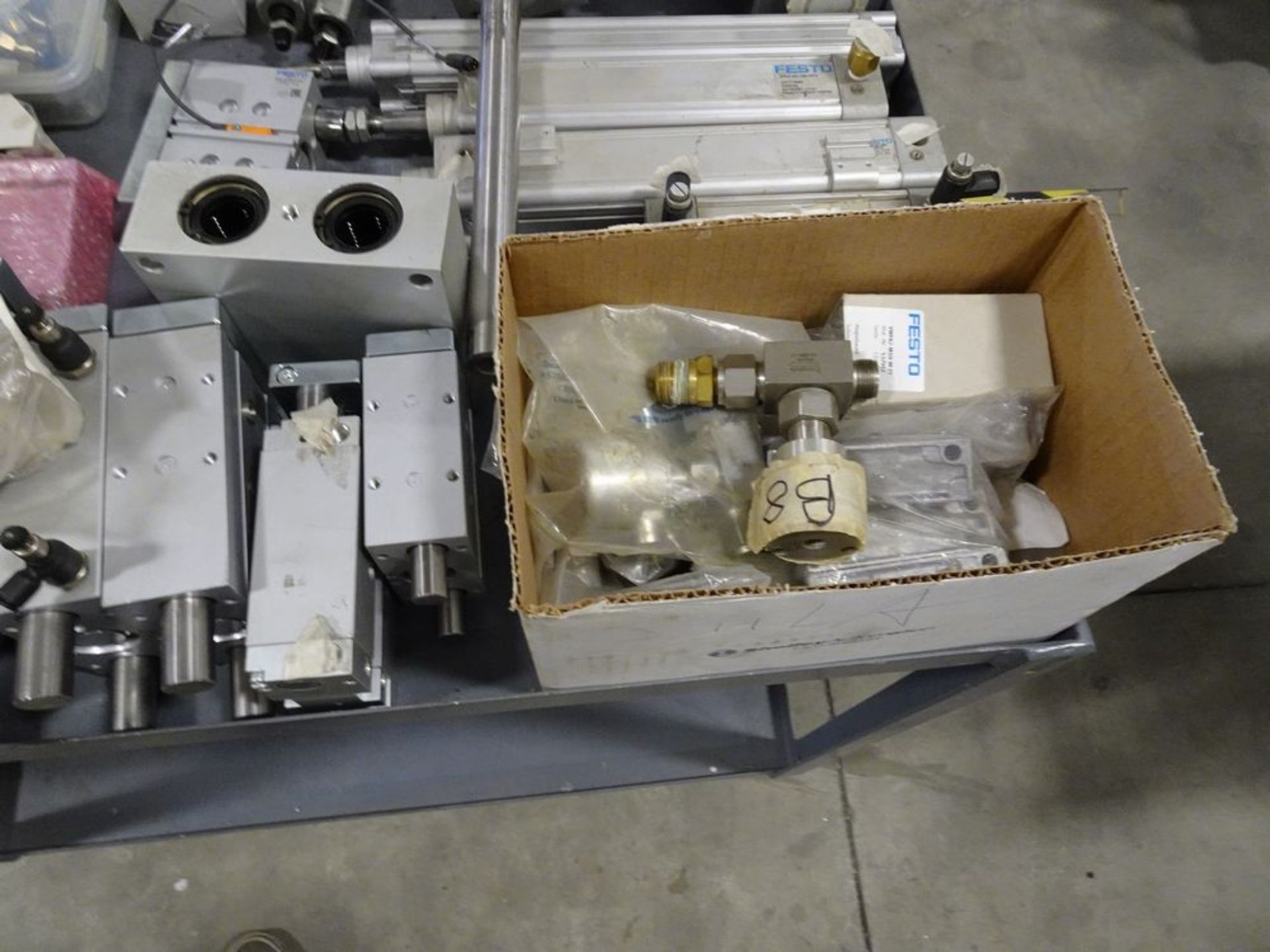 ASSORTED PRODUCT, CYLINDERS, FESTO VALVES, FITTINGS, ETC. - Image 5 of 5