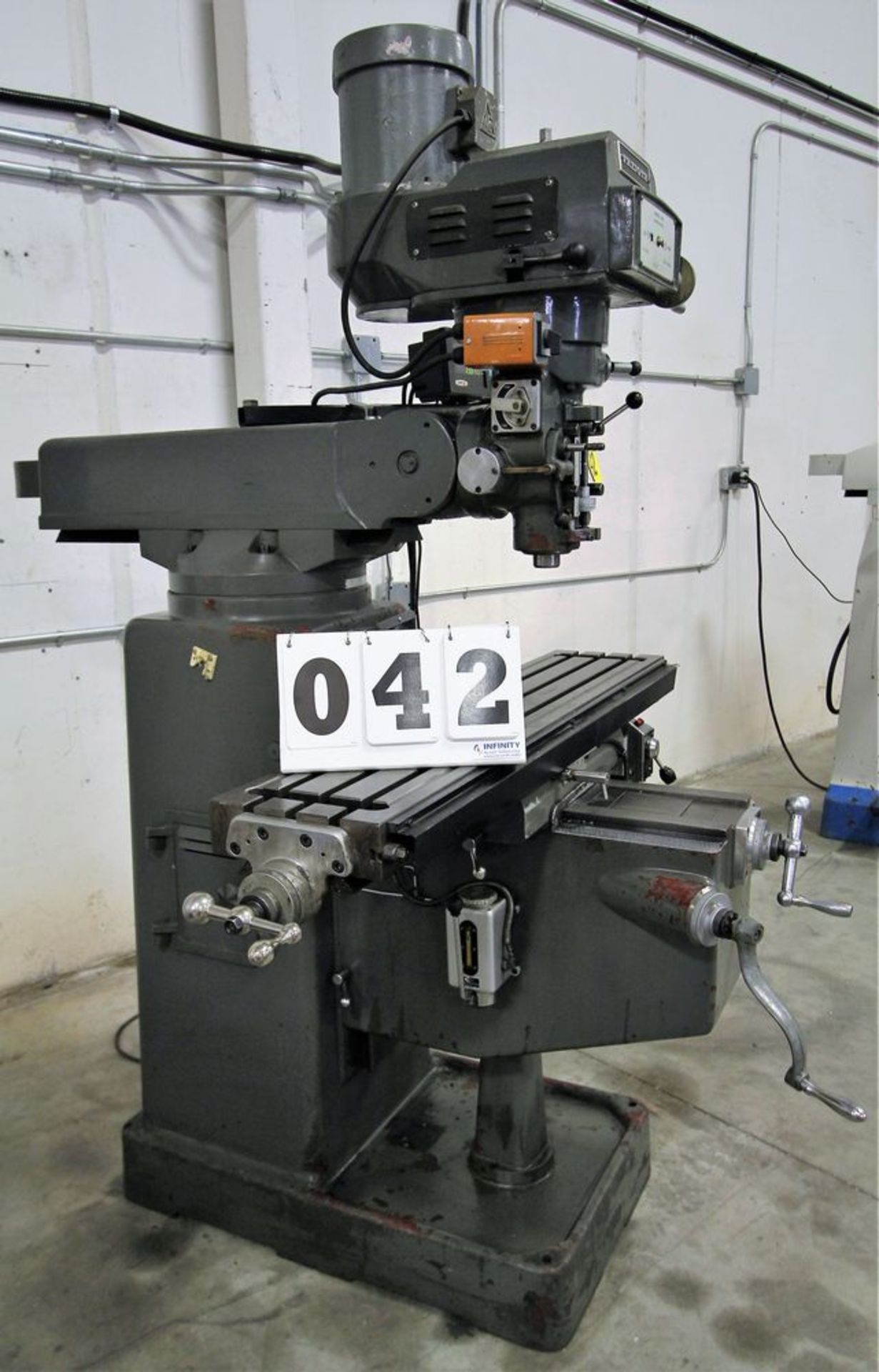 FREJOTH 1050KV Vertical Milling Machine, Power Feed, Fagor 2-Axis DRO, s/n 1479 - Image 3 of 5