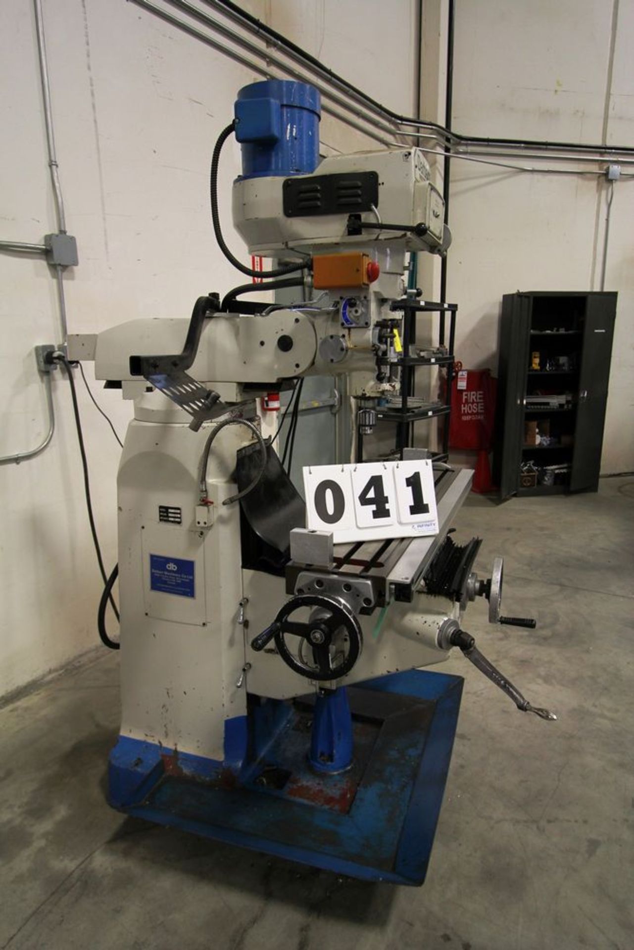 DARBERT MICROCUT 2V VERTICAL MILLING MACHINE, 3HP, FAGOR 2-AXIS DRO, S/N 971102 - Image 3 of 7