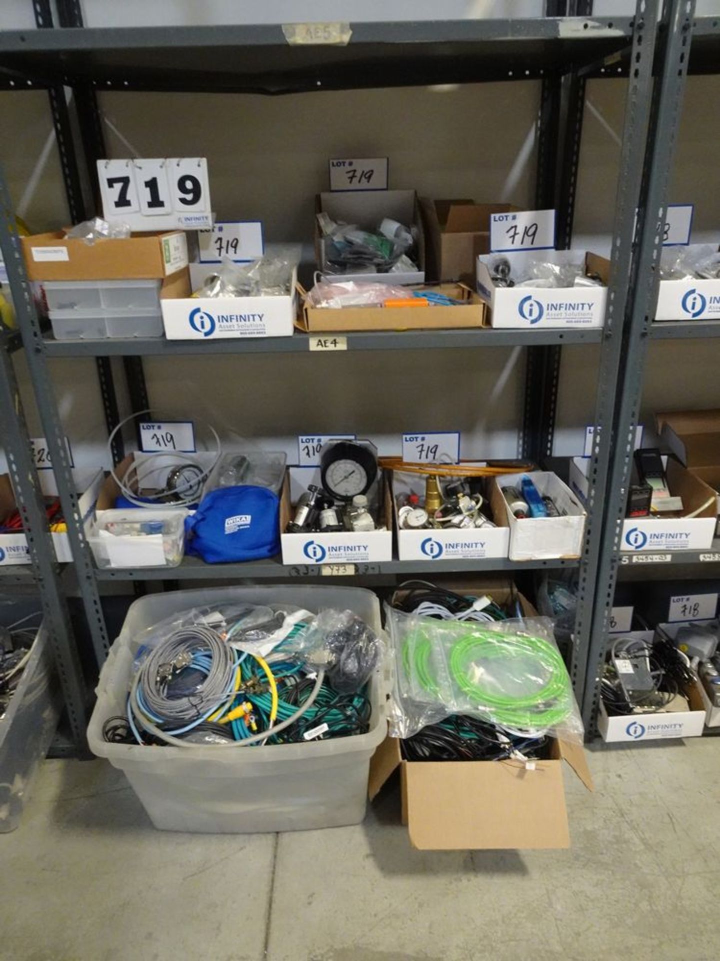 ASSORTED PRODUCT, ELECTRICAL, CABLES, GAUGES, RELAYS, SWITCHES, ETC.