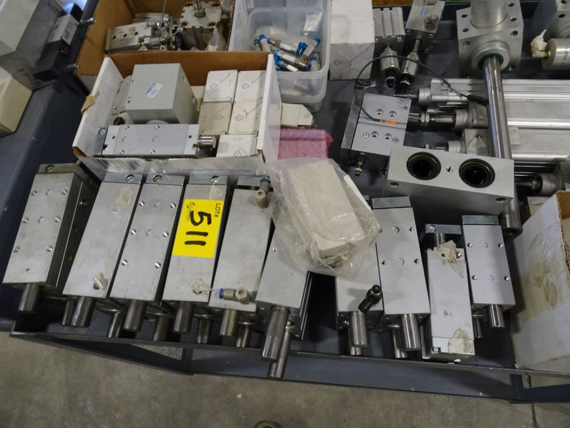 ASSORTED PRODUCT, CYLINDERS, FESTO VALVES, FITTINGS, ETC. - Image 4 of 5