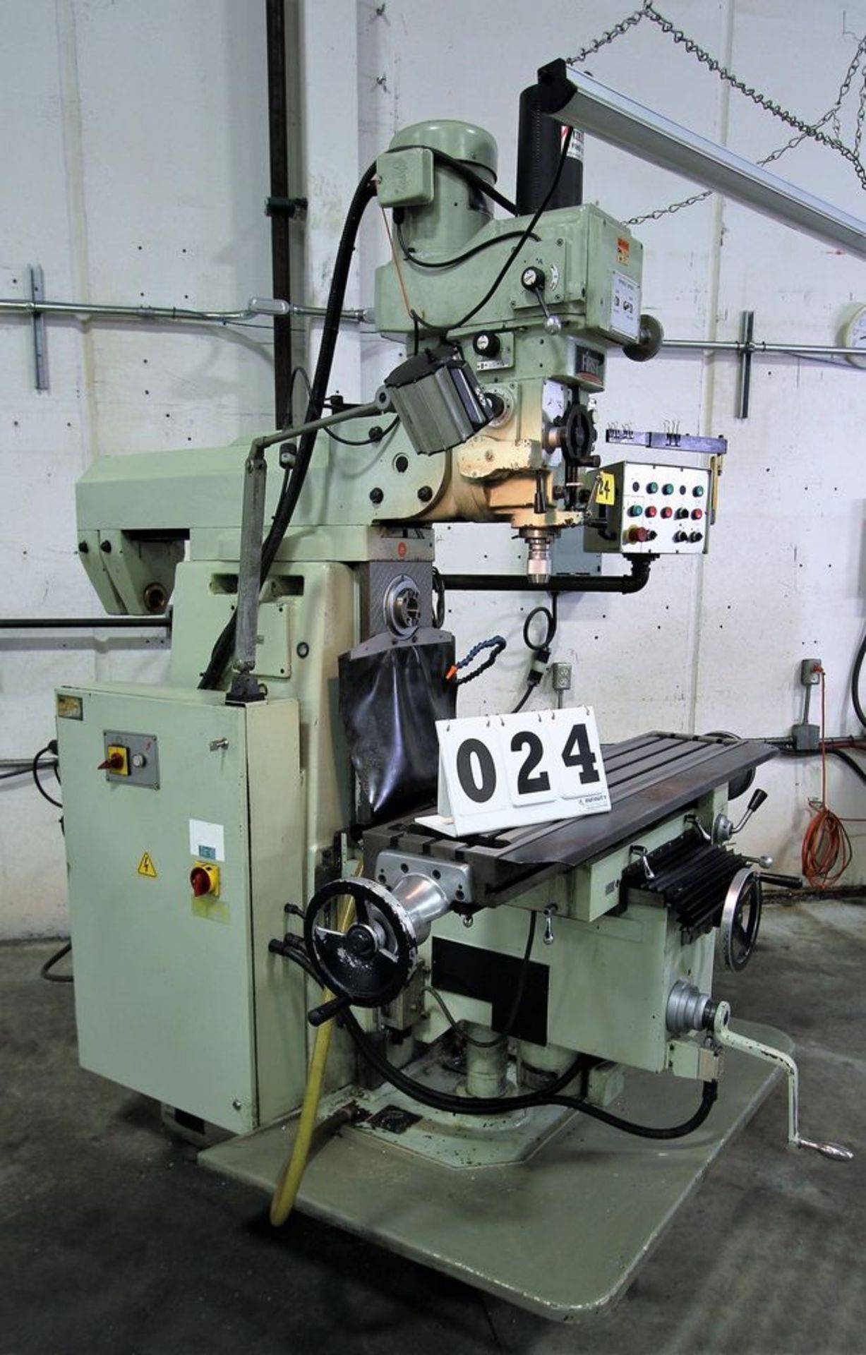 2008 FIRST LC-20VHS VERTICAL/HORIZONTAL MILLING MACHINE, ALIGN AIR POWER DRAWBAR, HEIDENHAIN