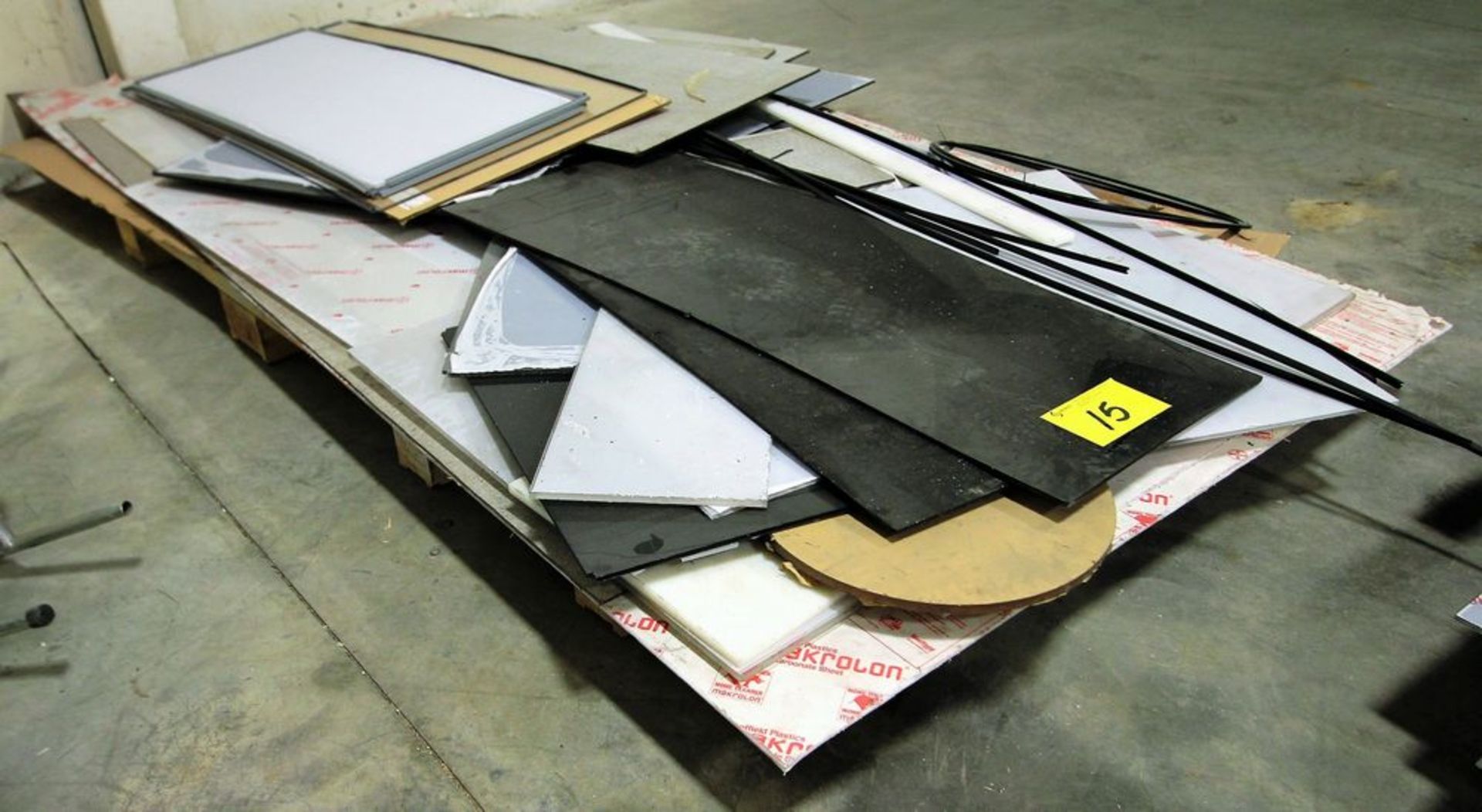 LOT OF (2) PALLETS OF ASSORTED SIZES OF PLEXIGLASS ETC - Image 2 of 3