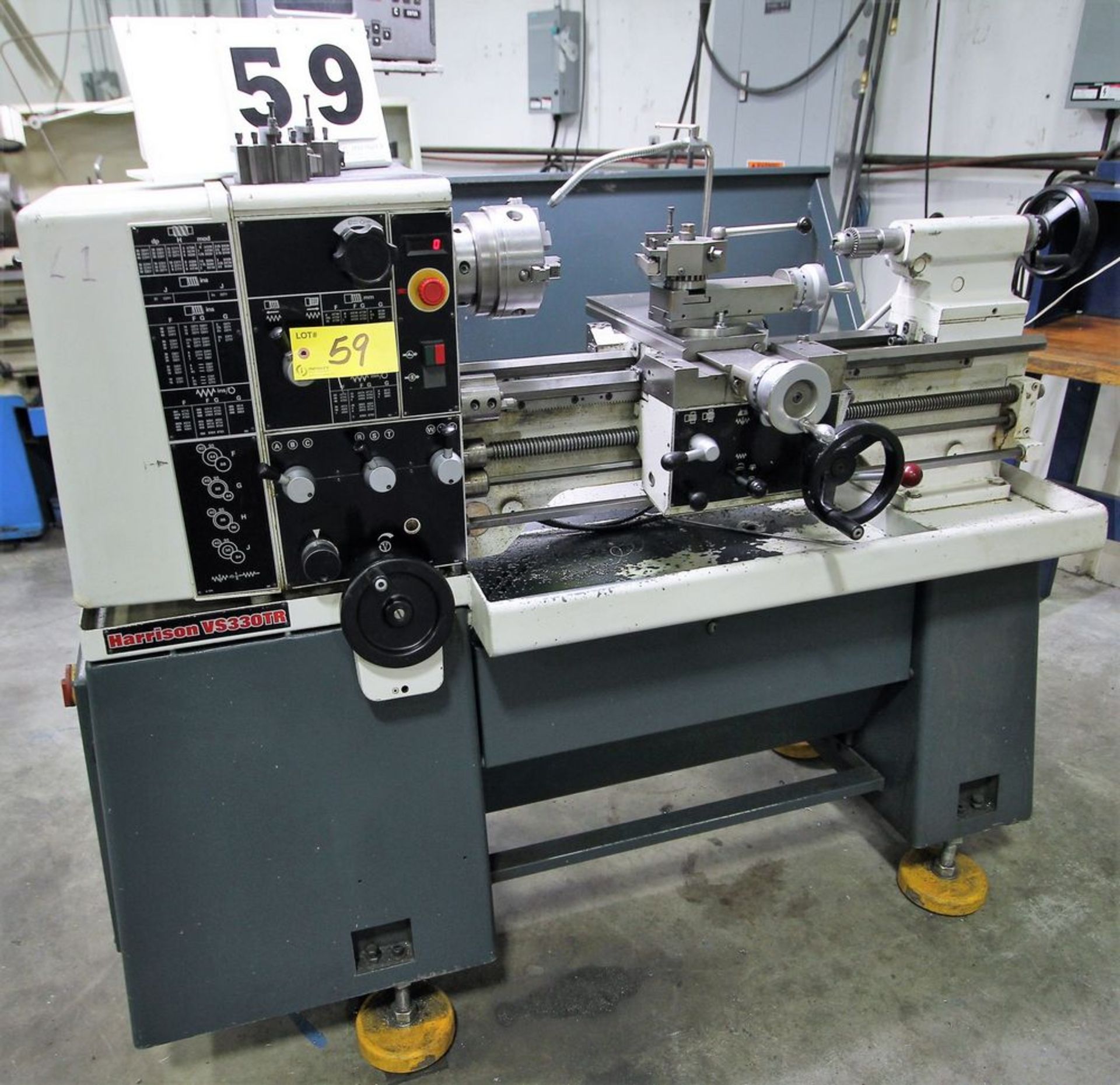 HARRISON 600 ENGINE LATHE, 14" X 24" C.C., S/N 08-00-40-10-0 - Image 5 of 12