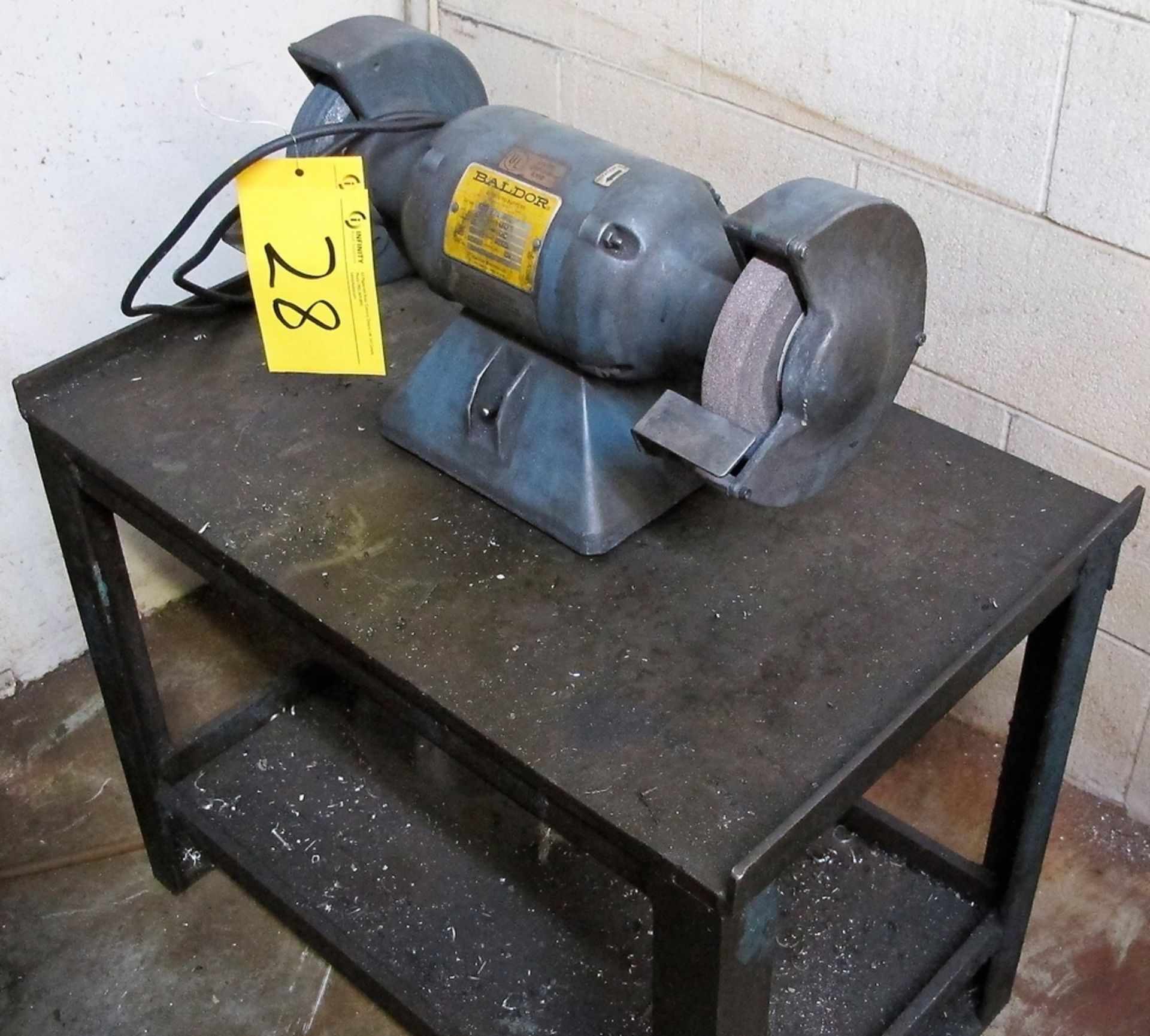 BALDOR 6" GRINDER BUFFER W/STAND, 110 VOLT