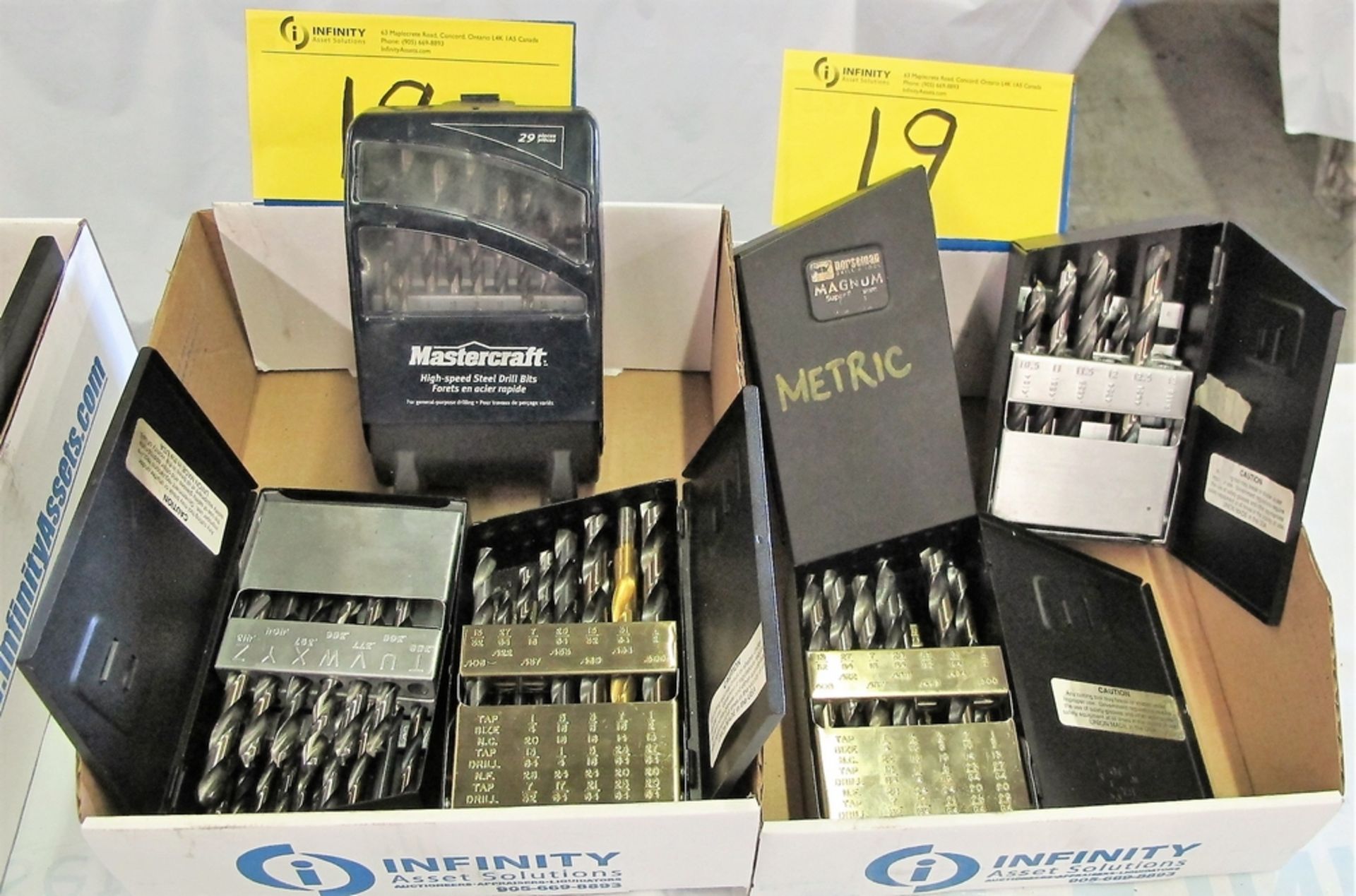 (2) BOXES OF DRILL BIT KITS