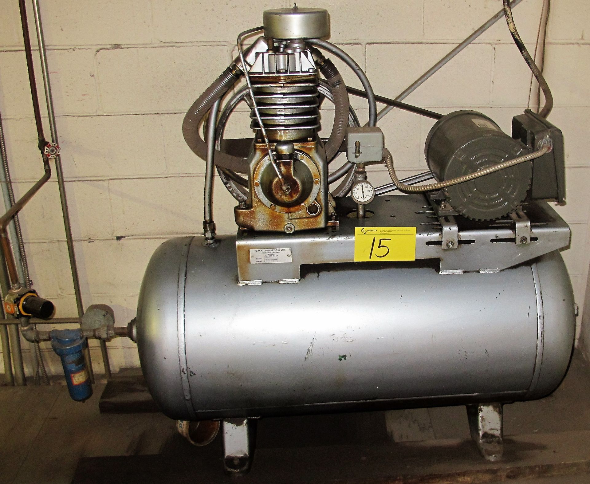 OMP COMPRESSORS LTD. 3HP AIR COMPRESSOR